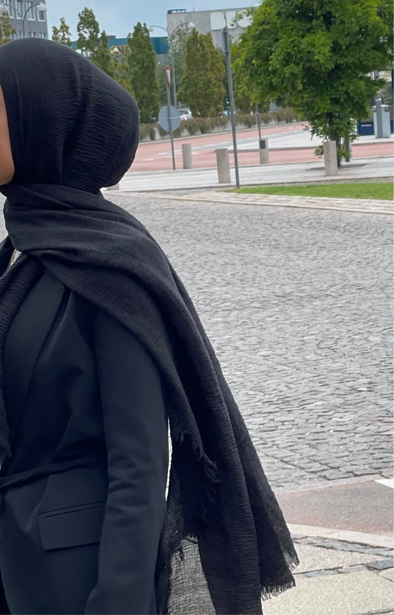 Kırışık Tesettür - Siyah A89