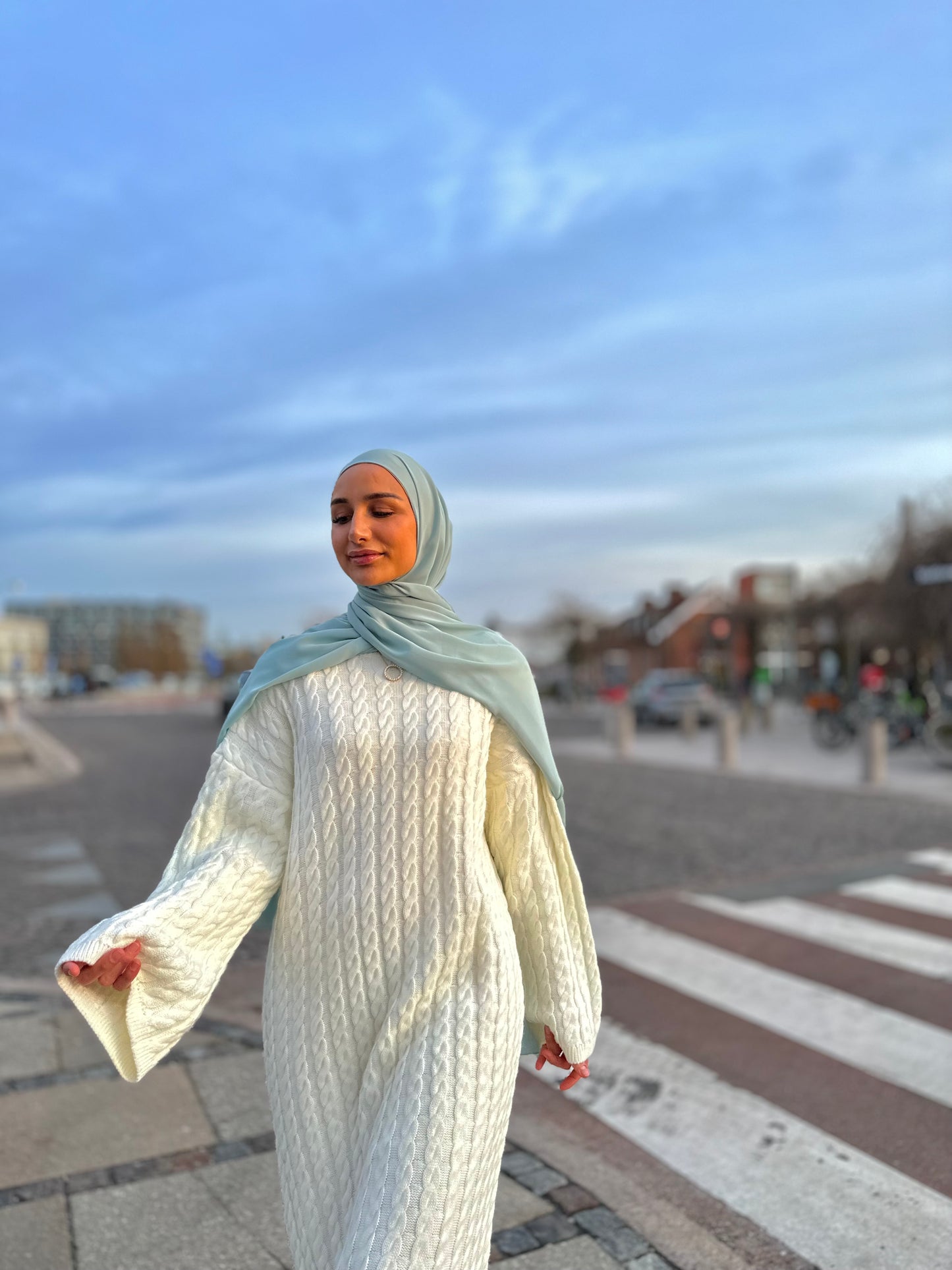 Premium chiffon silk - Mint Sd12