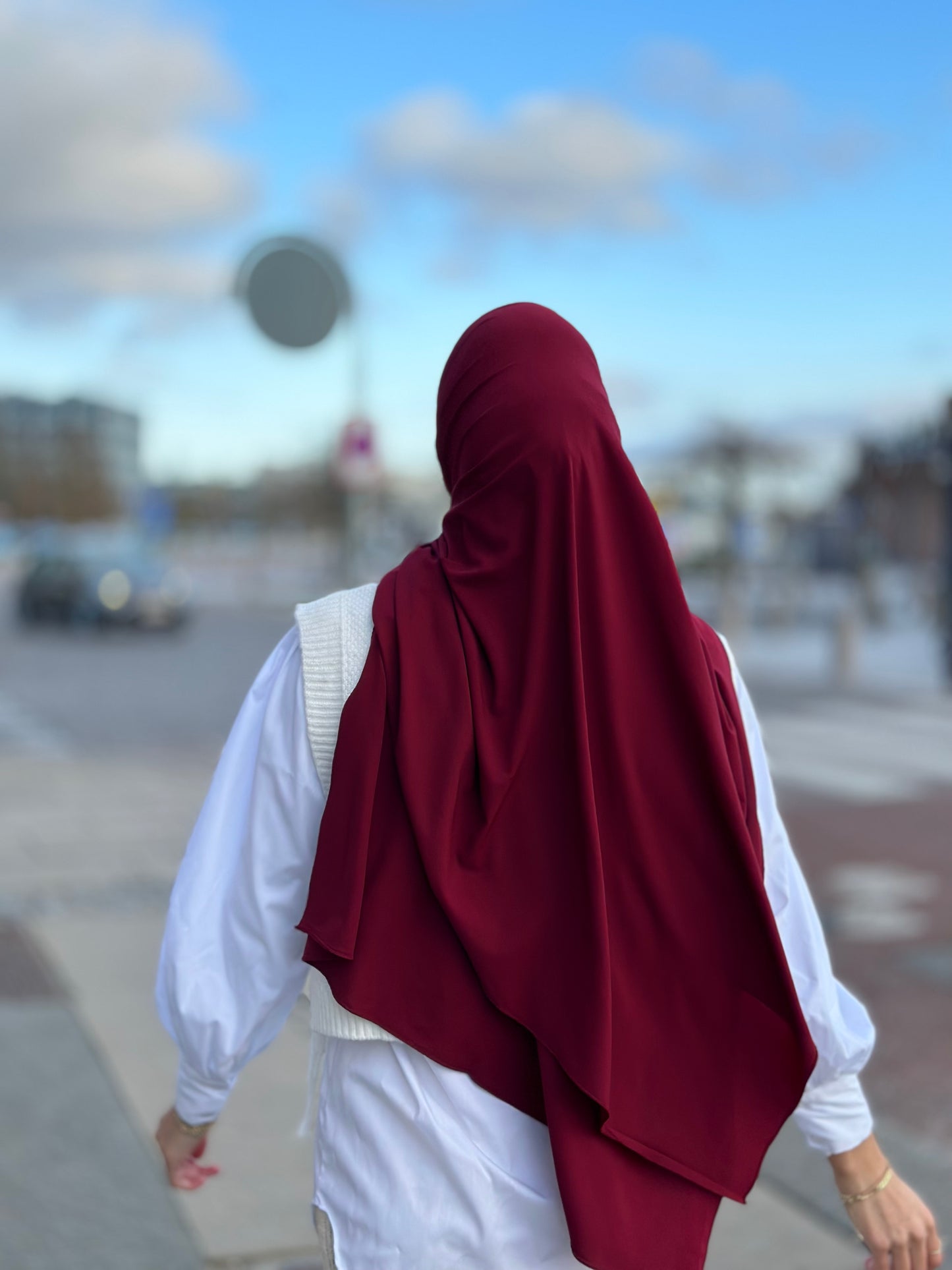 Bambus Jersey - Wine red F30