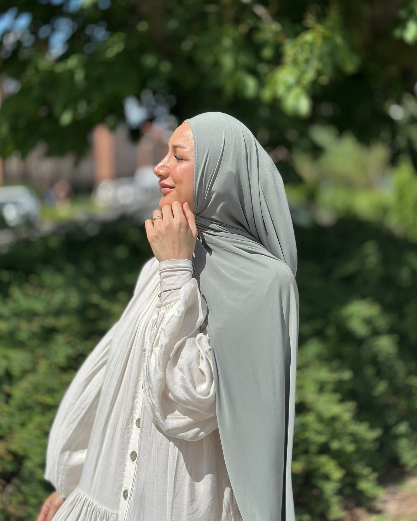 Liquid Hijab - Sage - Lh17