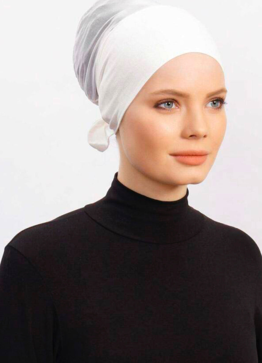 undercap with net - Milk white ba02