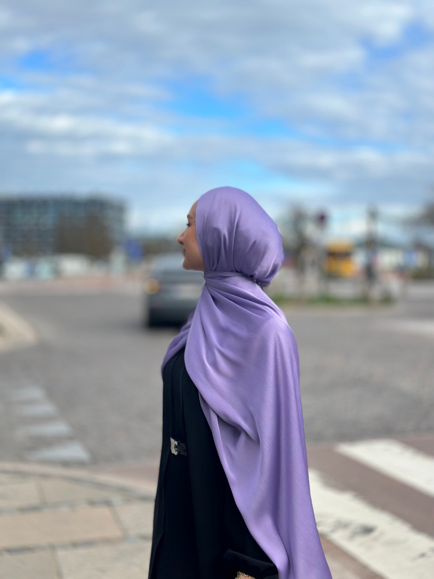 Shiny Crincle chiffon - Wisteria sc18