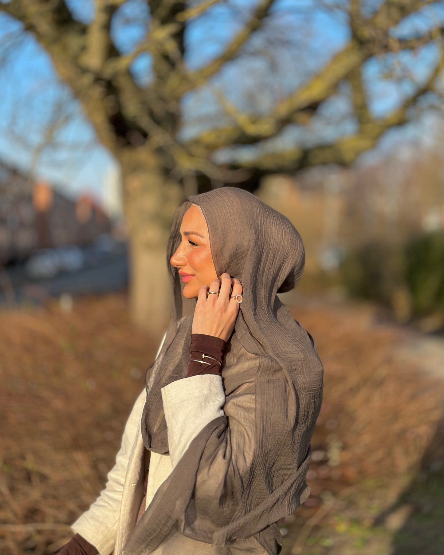 Soft Modal Hijab - Espresso Ms04