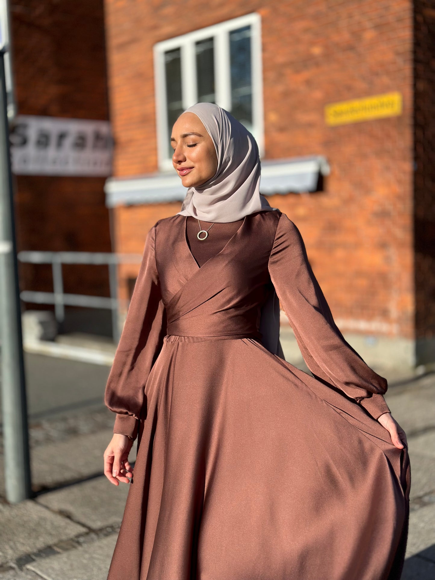 Premium chiffon silk - Cold Beige SD09