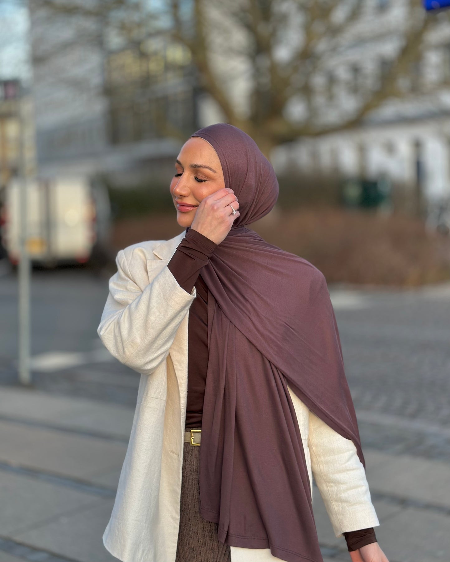 İnce Düz Jersey - çikolata tb37.1