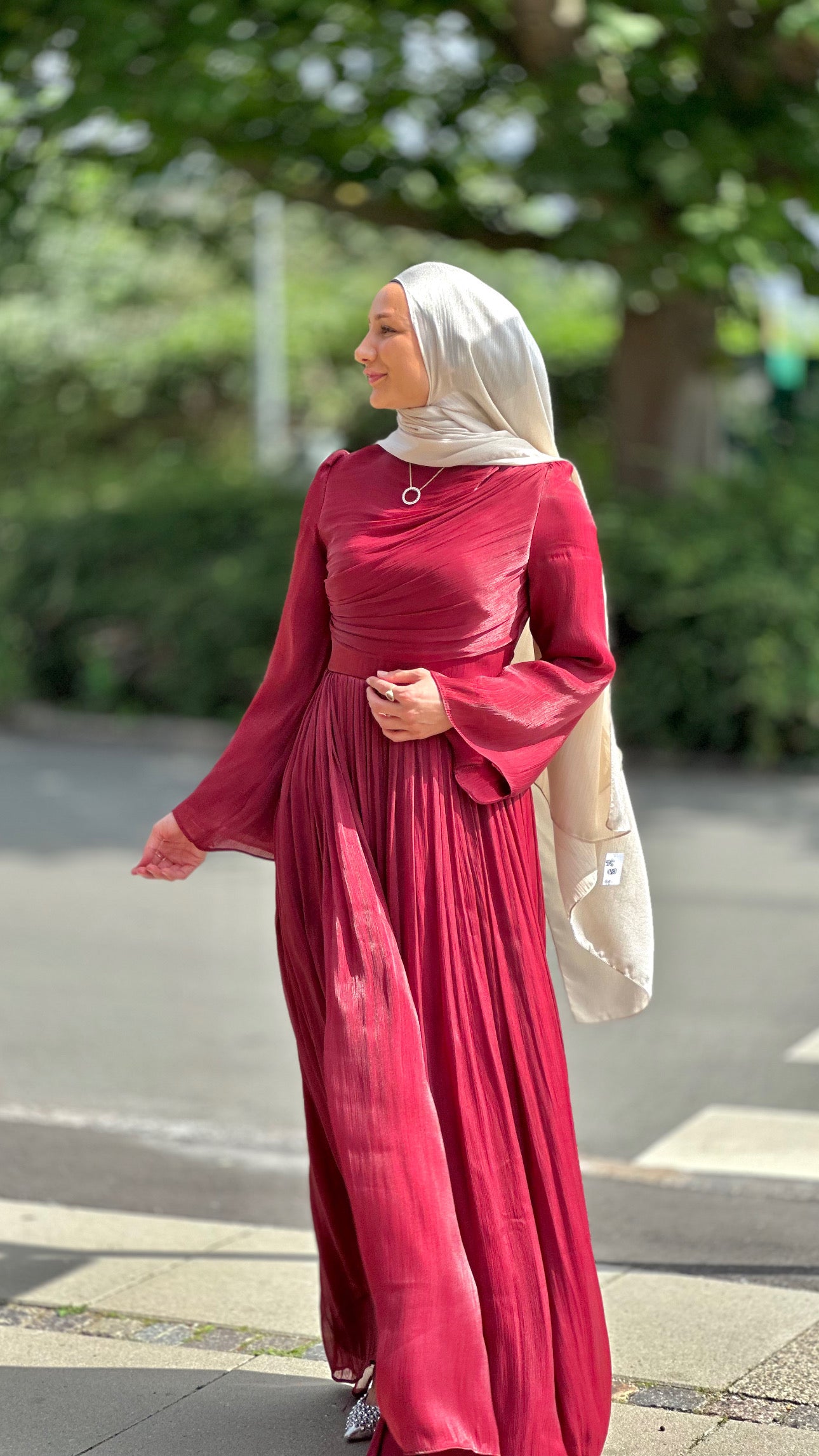 Parlak İpek Tesettür - Sıcak Şampanya Ss138