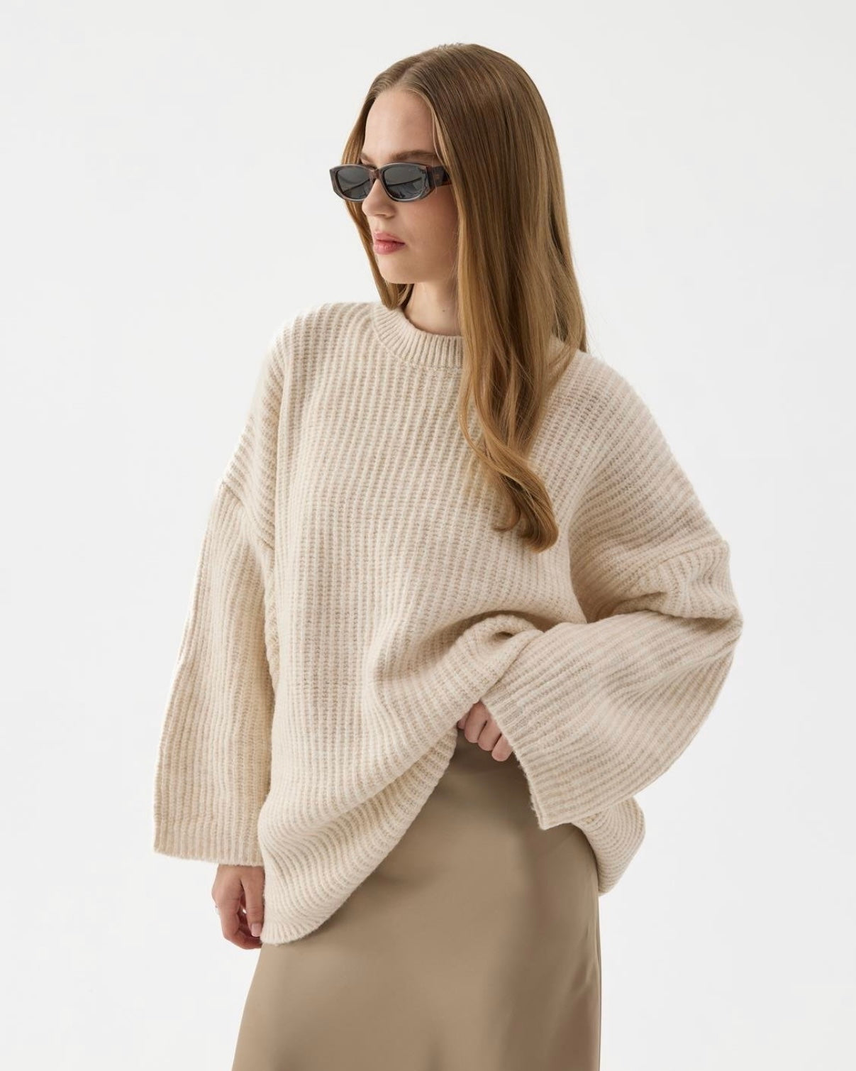 Cozy Knit sweater - White