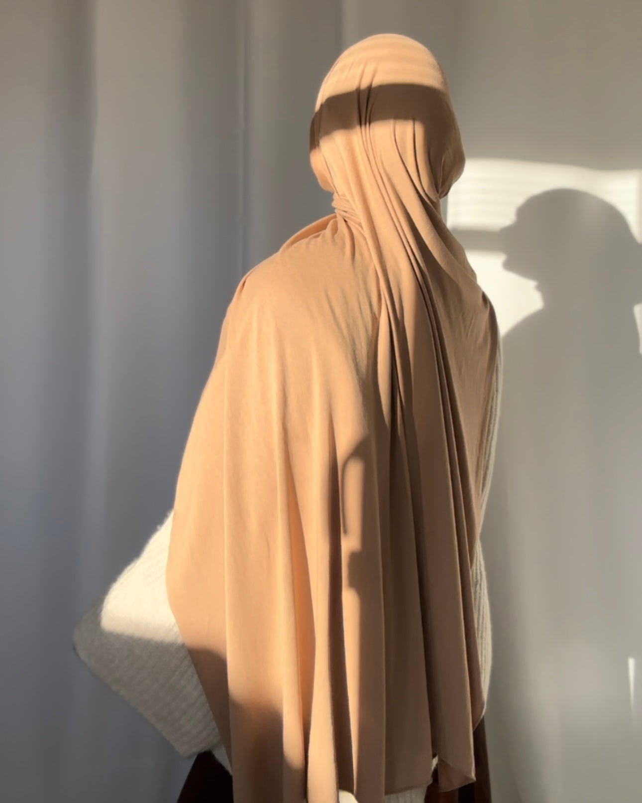 Plain Jersey hijab - Irish coffee b27