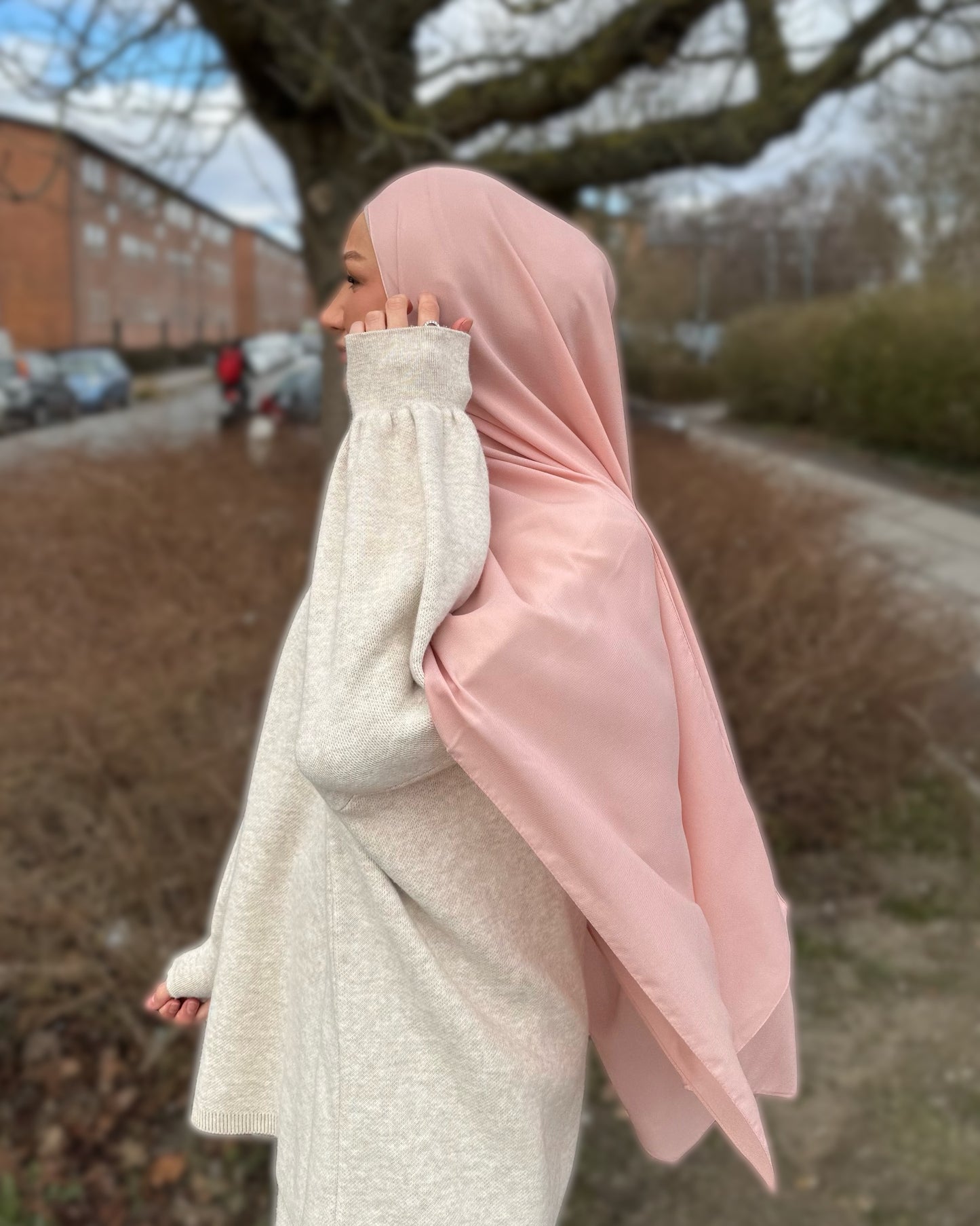 Classic chiffon - Peach Pink c201