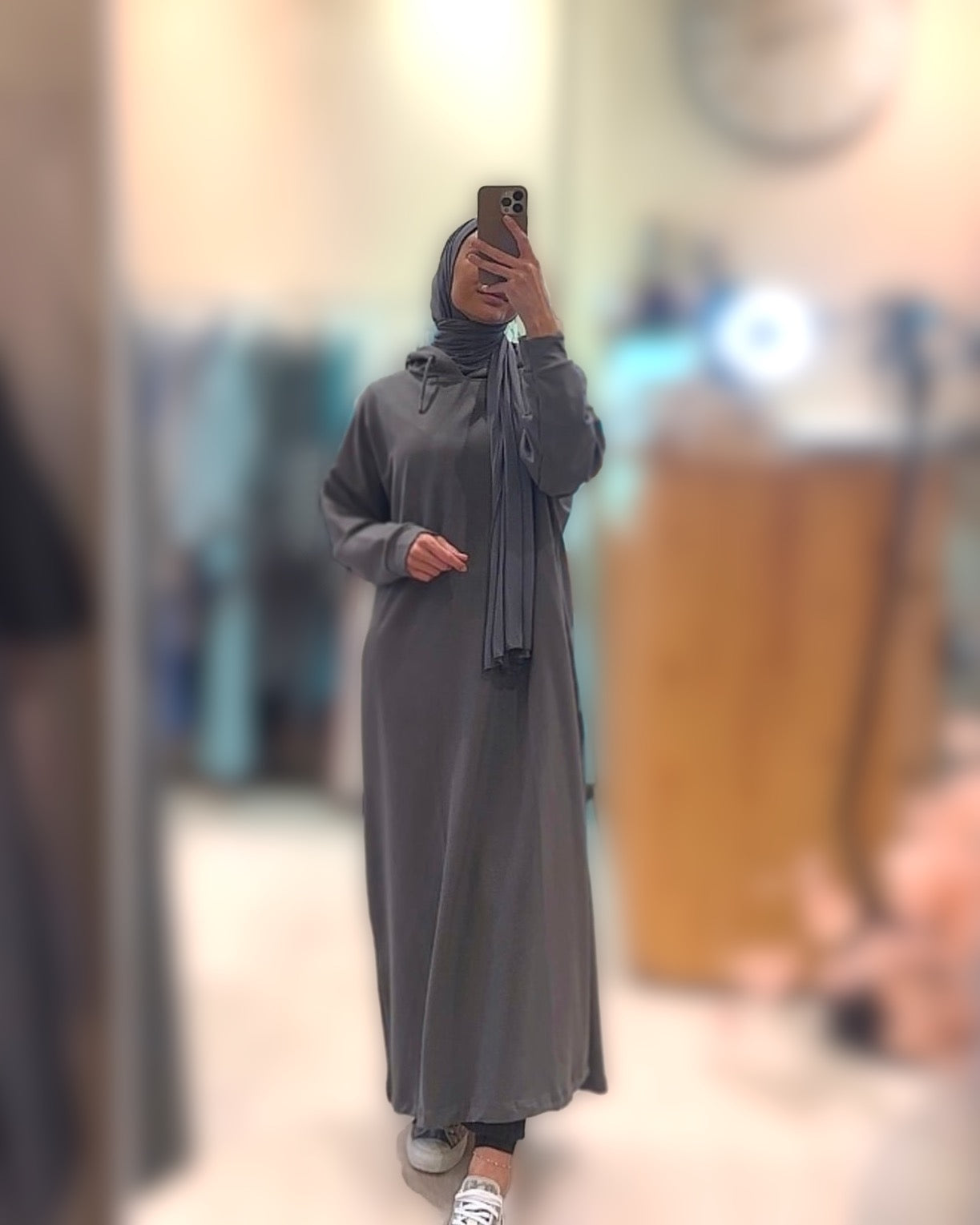 Comfy Long hoodie - Grey