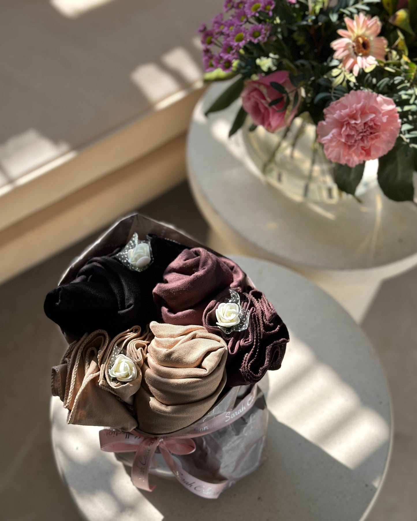 Hijab bouquet - Plain Jersey Hijab