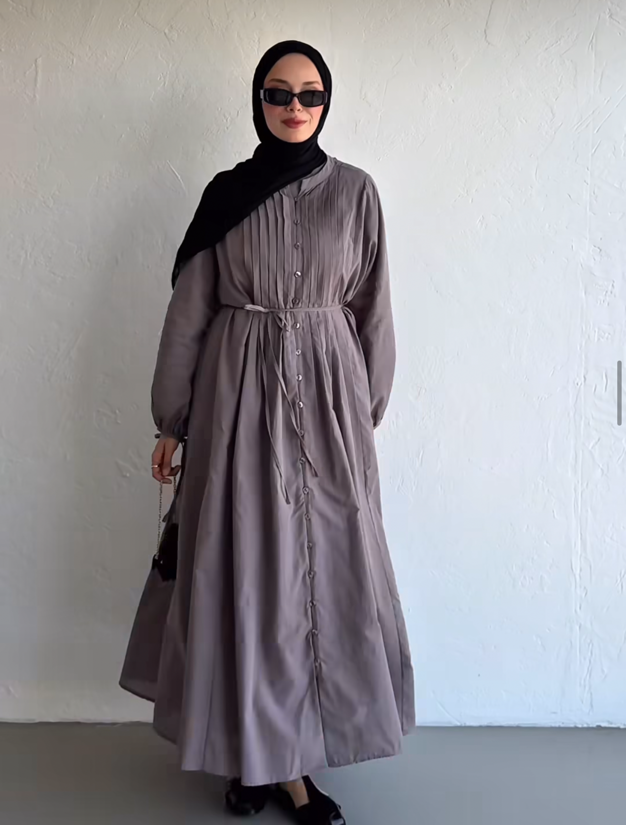 Elegant flow dress - Mocha