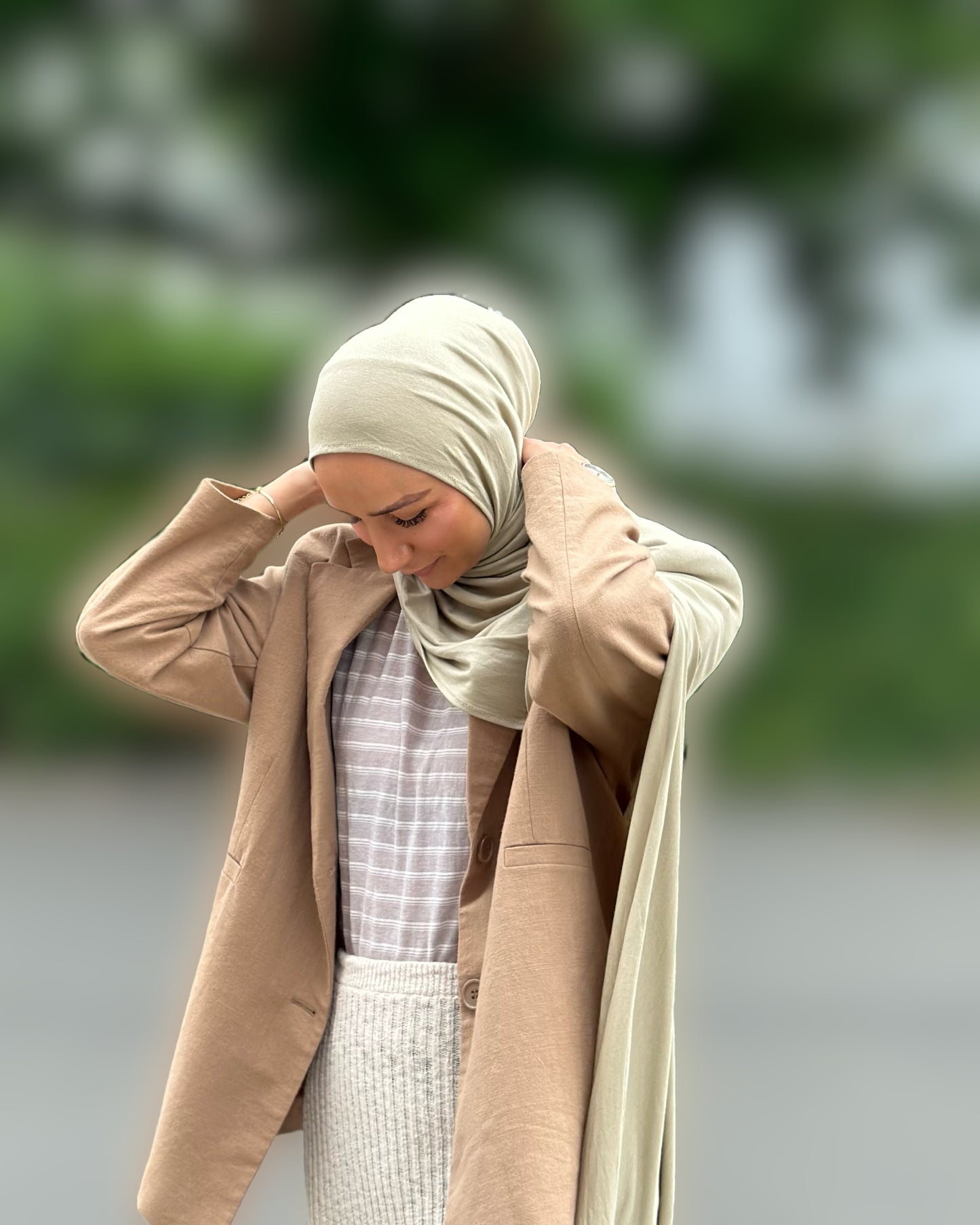 Anında Jersey Hicab - Tozlu Nane Us05