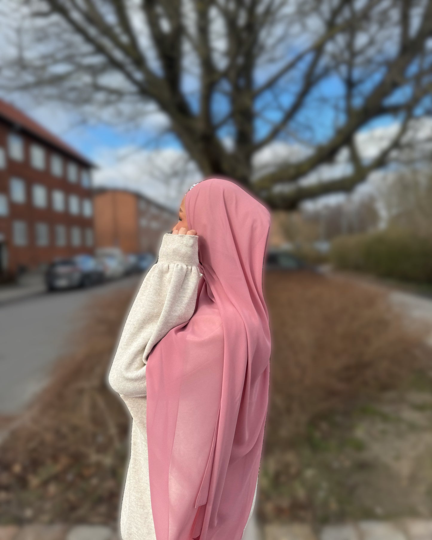 Classic chiffon Hijab - c236