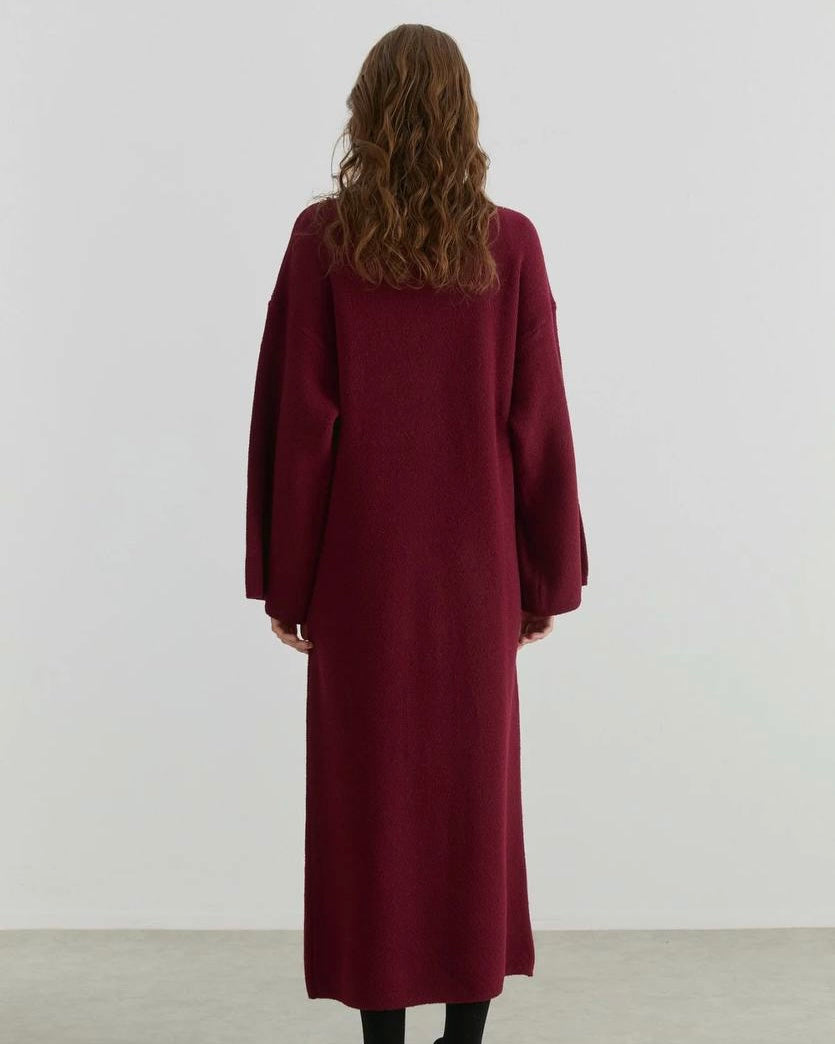 Teddy maxi dress - Burgundy