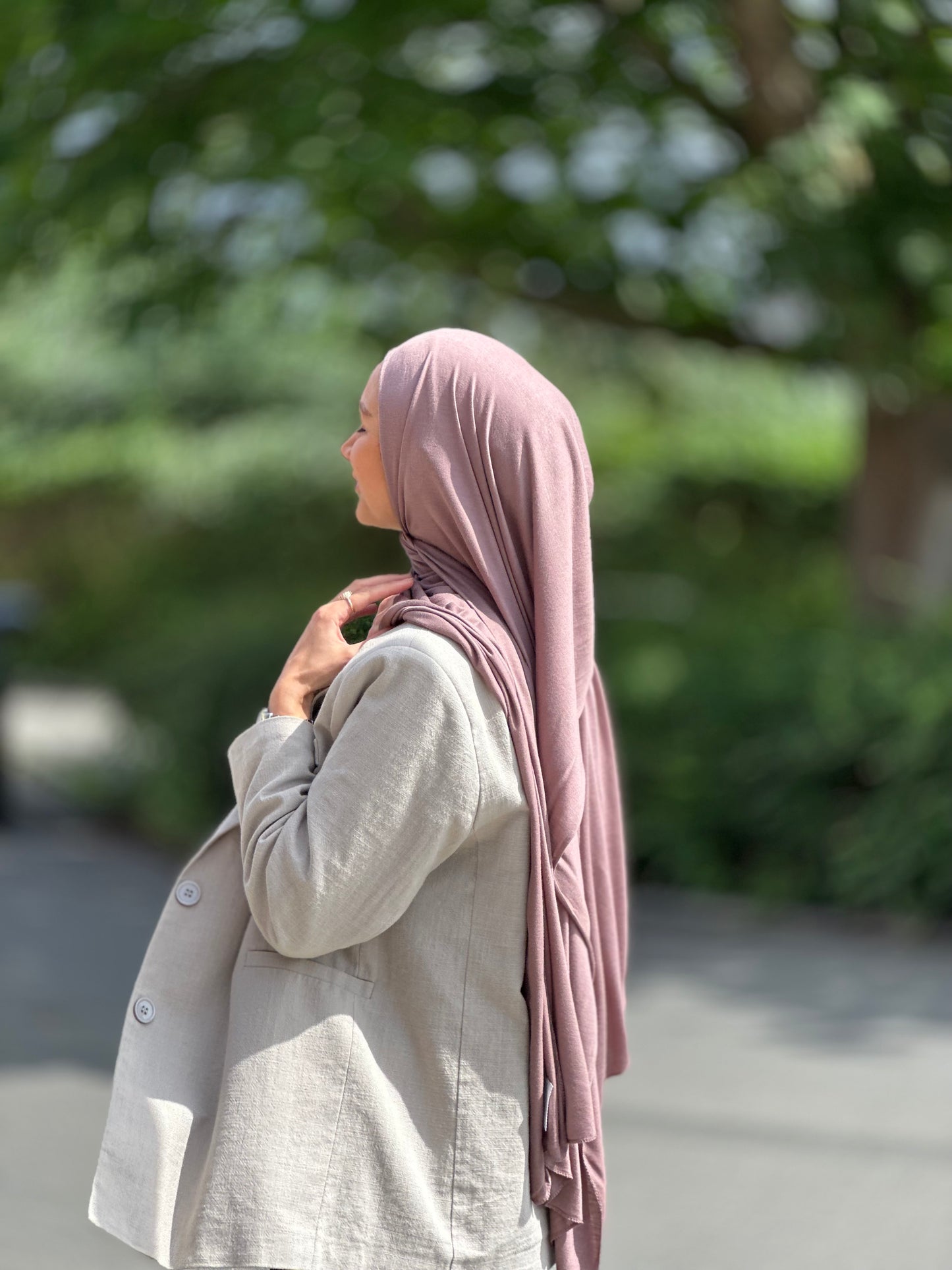 İnce Jarse Tesettür - Russett tb48