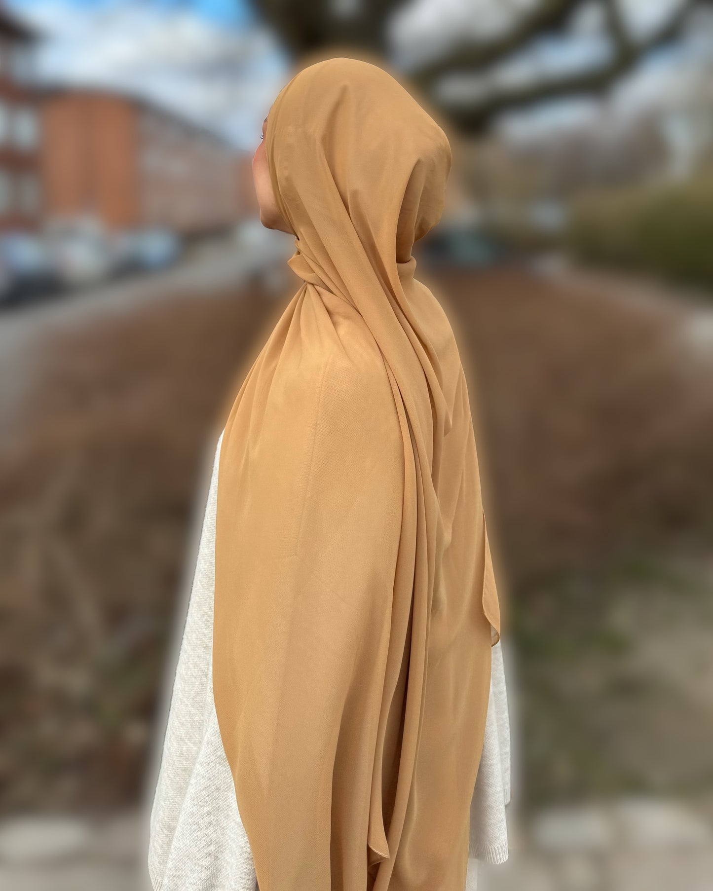 Classic chiffon Hijab - Buff c256