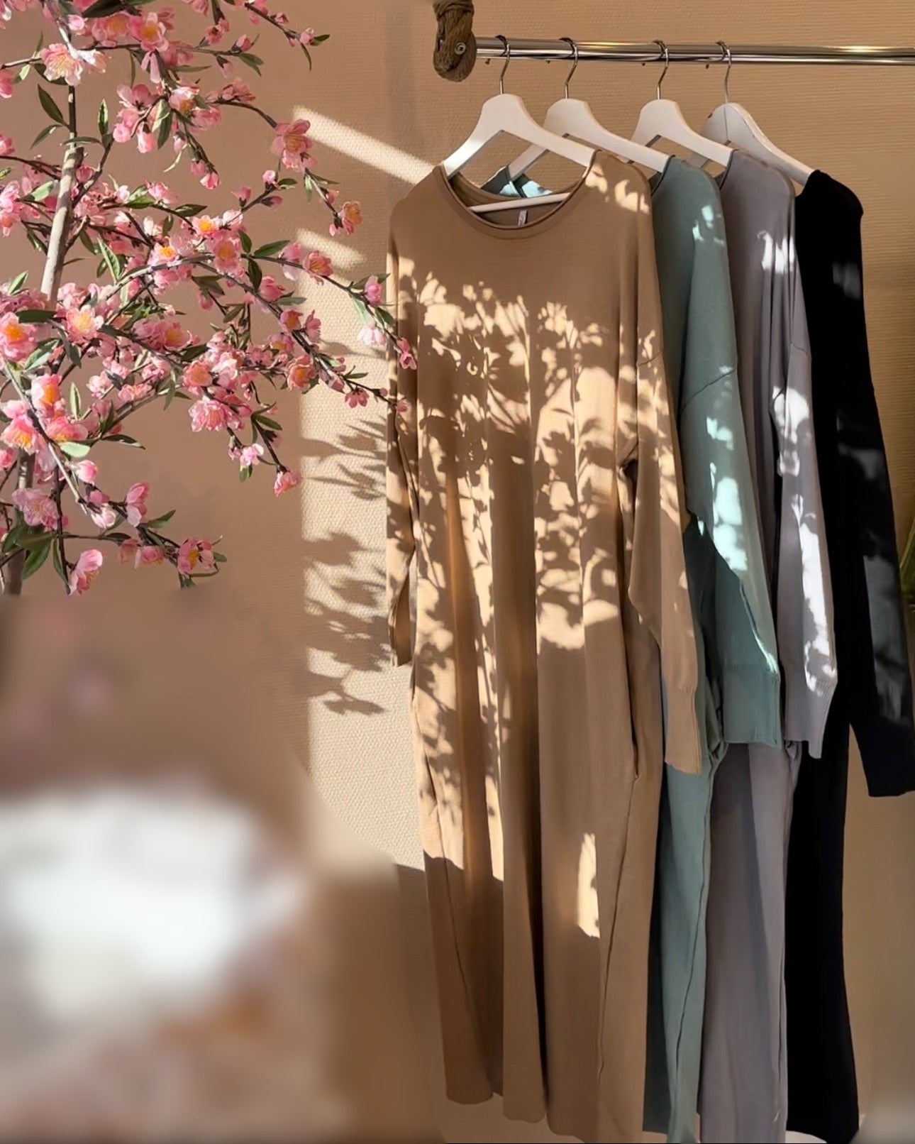 Büyük Beden Tunik Elbise - Gri