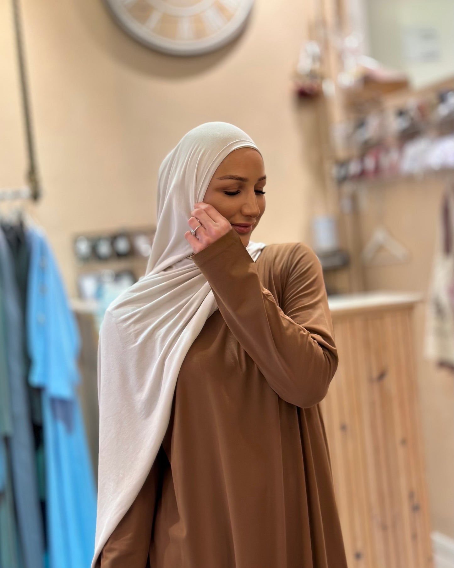 Premium Viskon Jersey - Safari Sand pl19