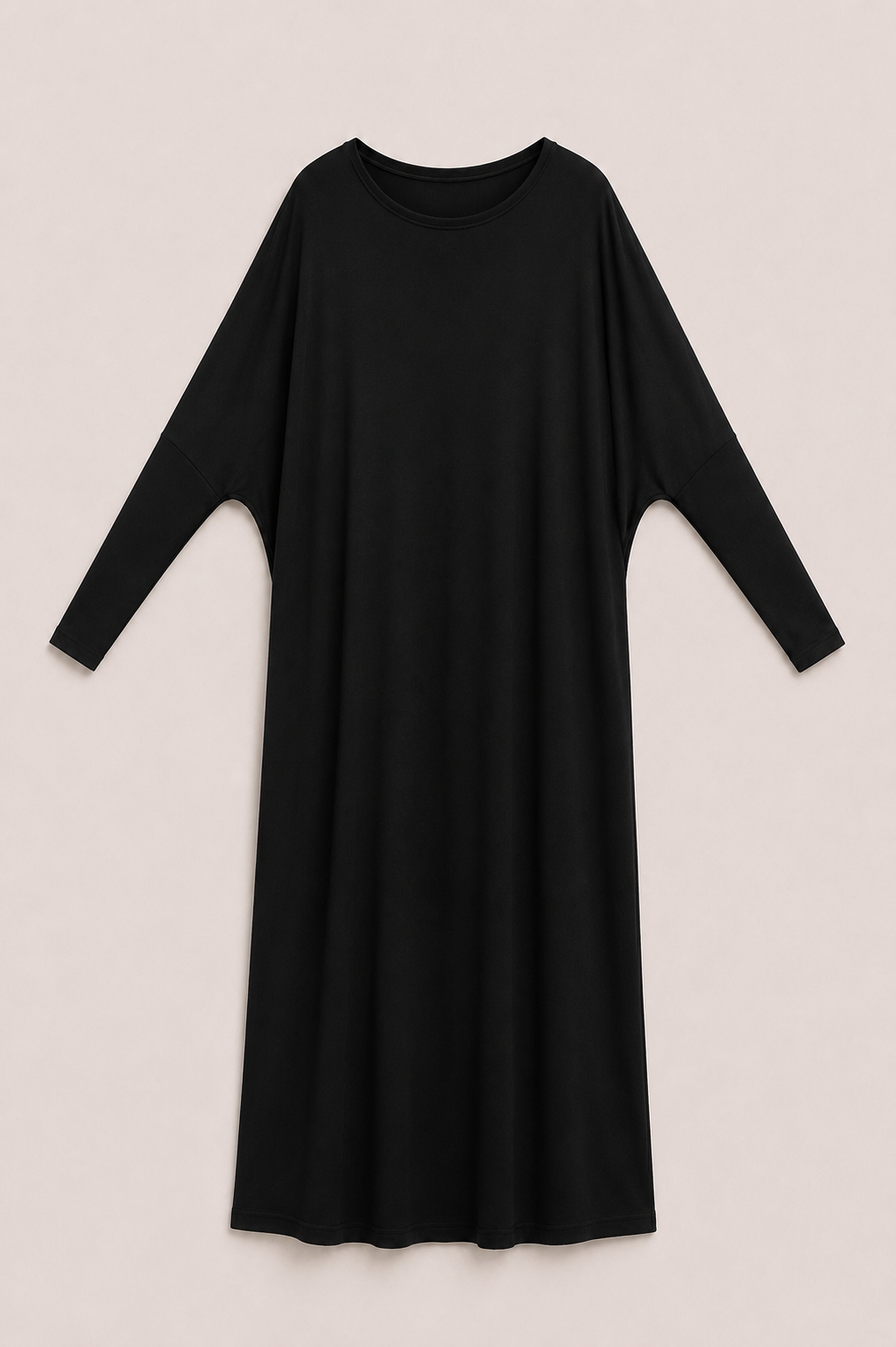 Butterfly Viscose Abaya - Black