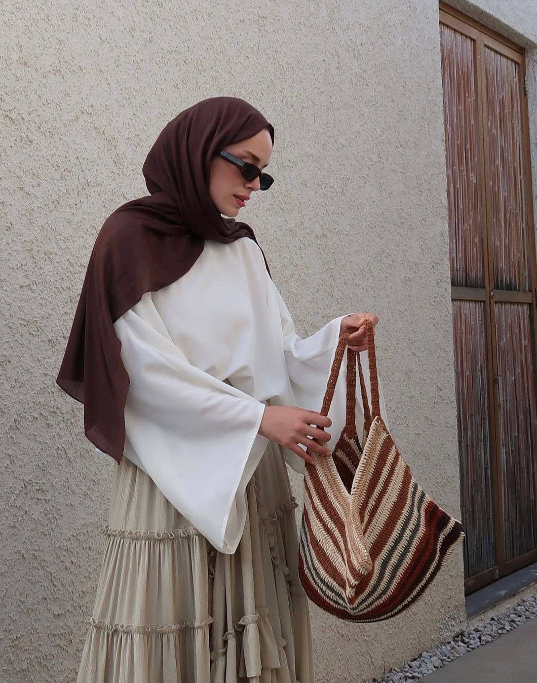 Butterfly flowy top - white