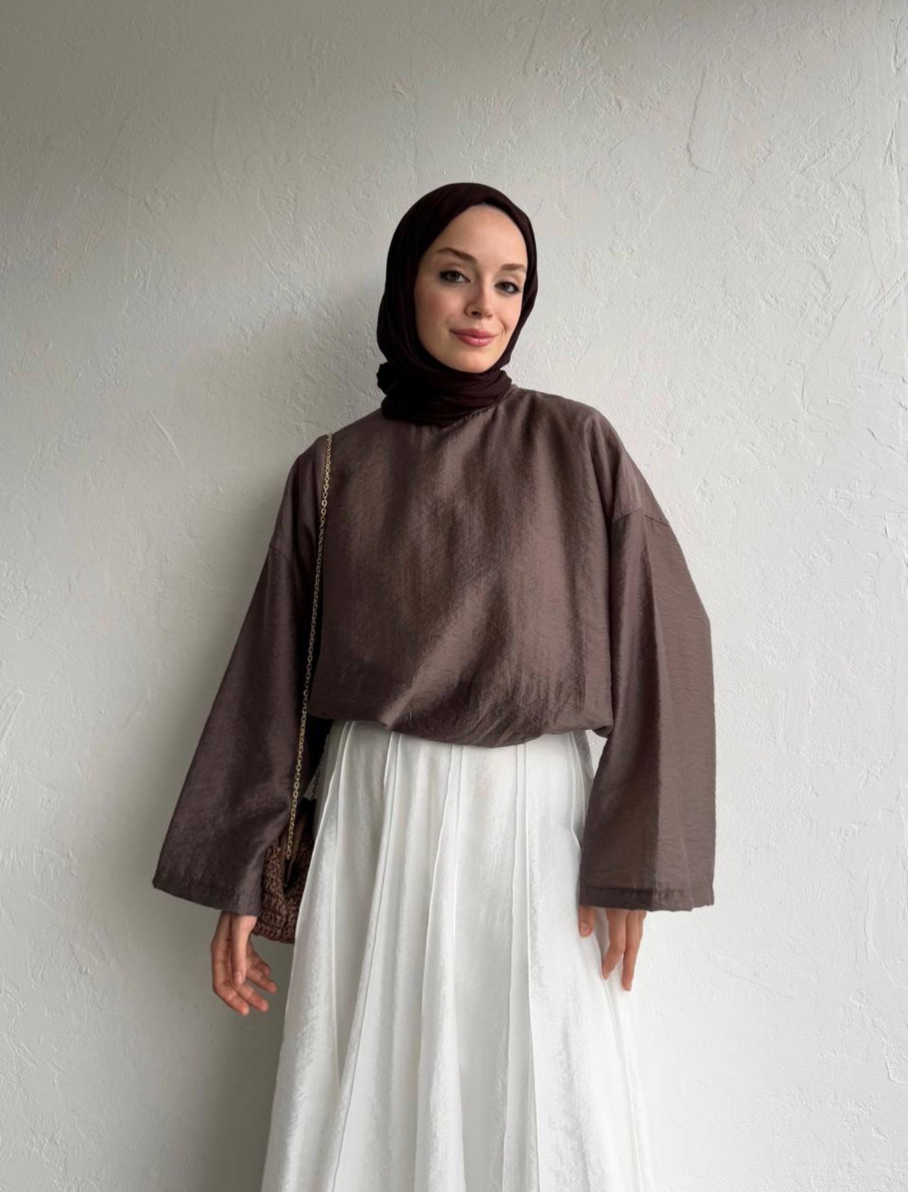 Timeless flow top - Espresso