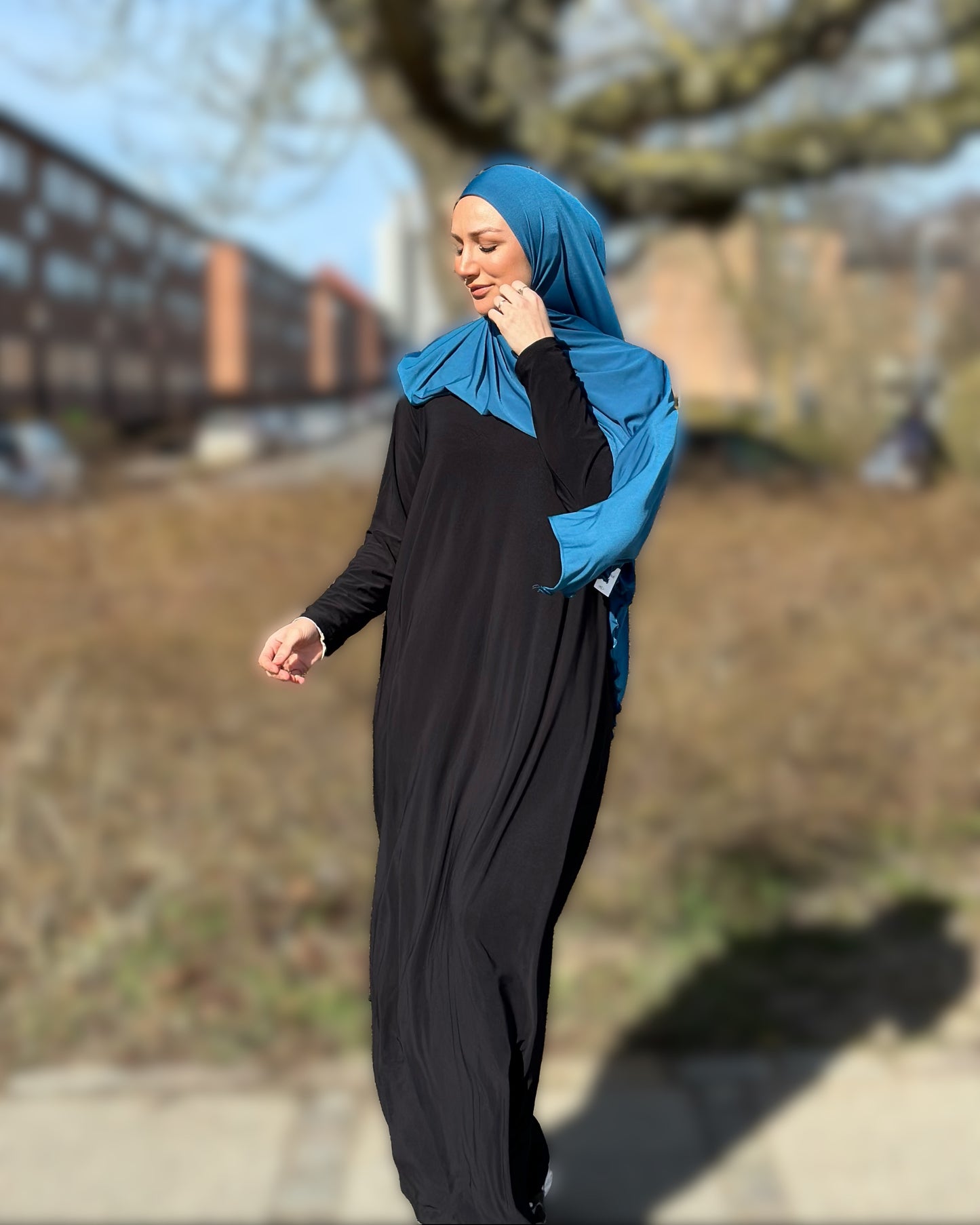 Tek beden abaya - siyah