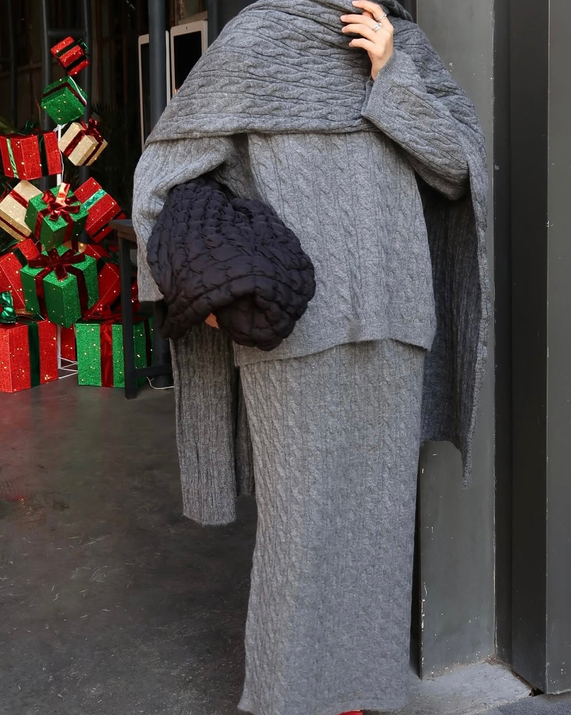 Premium 3-piece kabel set - grey