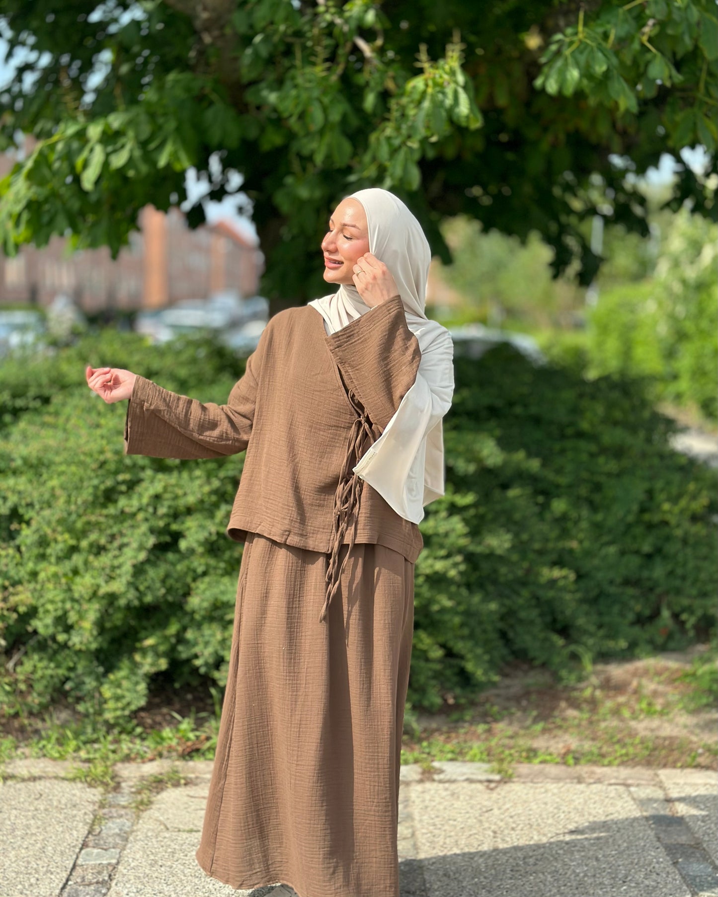 Rosalie Cotton Set - Hot Chocolate