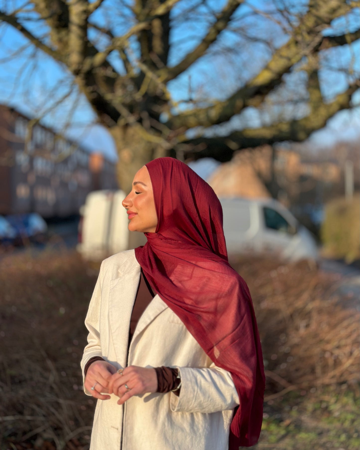 Soft Modal Hijab - bordeaux MS07