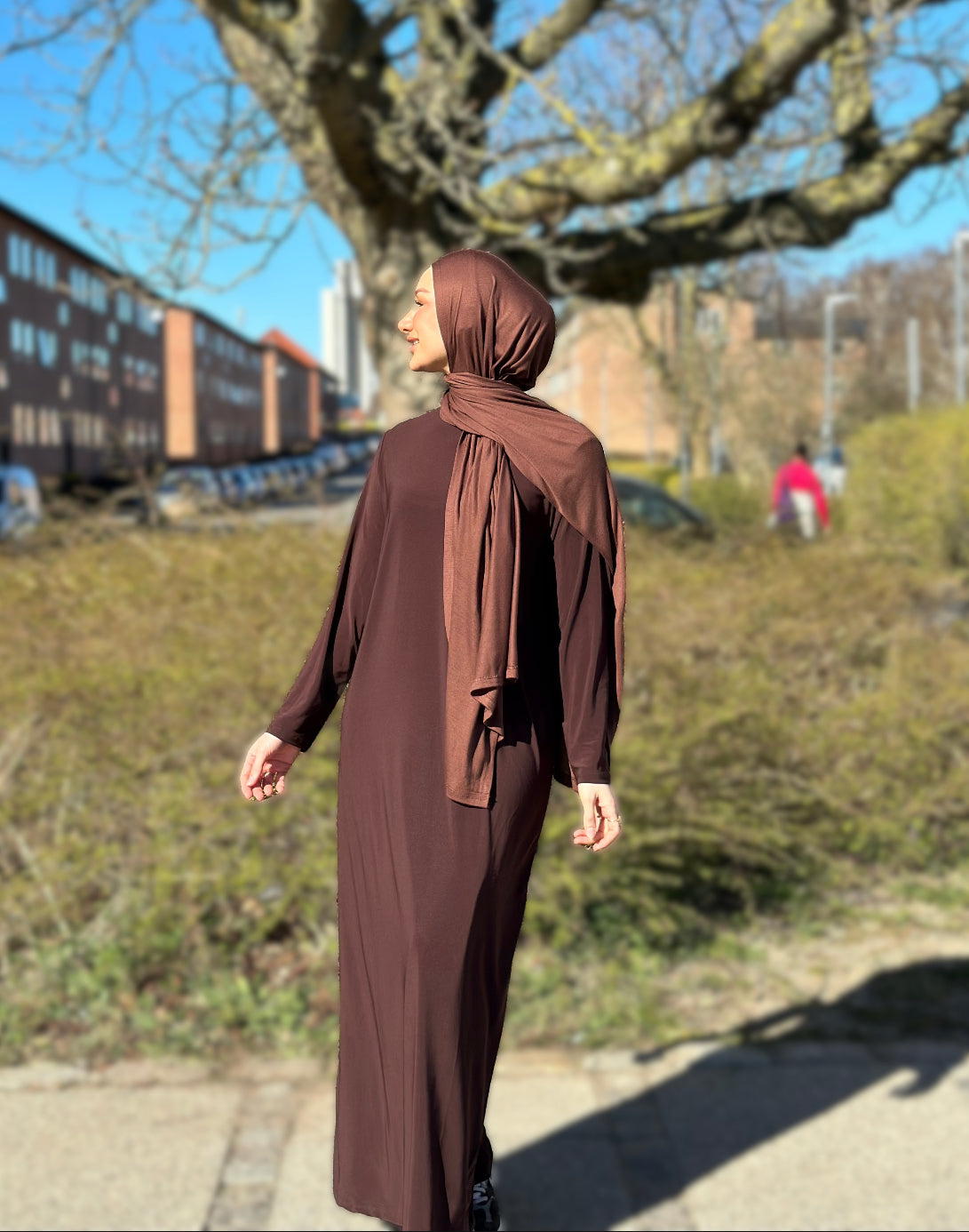 Tek beden abaya - esmer