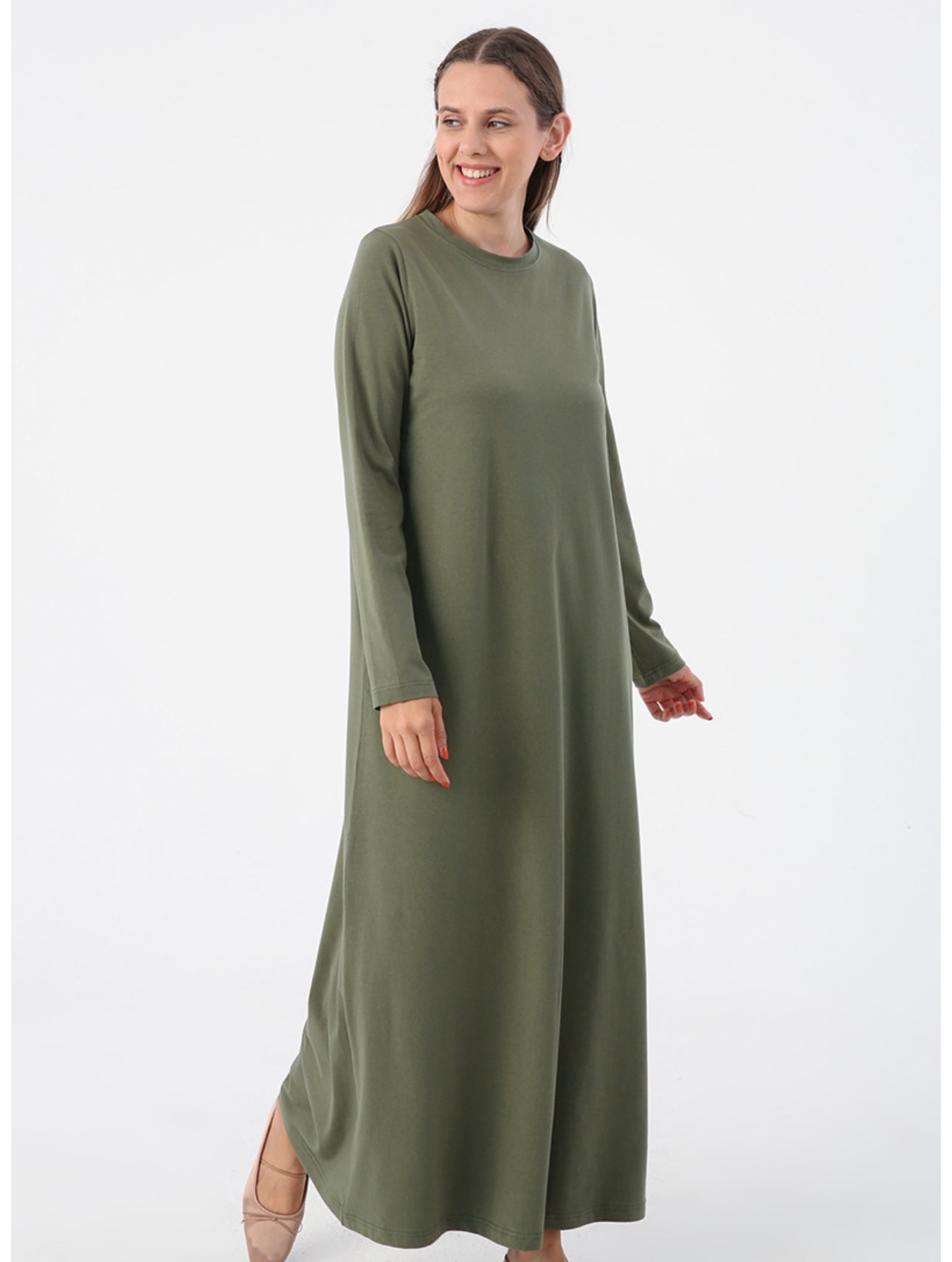 cotton abaya dress Buy Hand Block Printed Cotton Abaya Style Suit in Off White Online : KER19