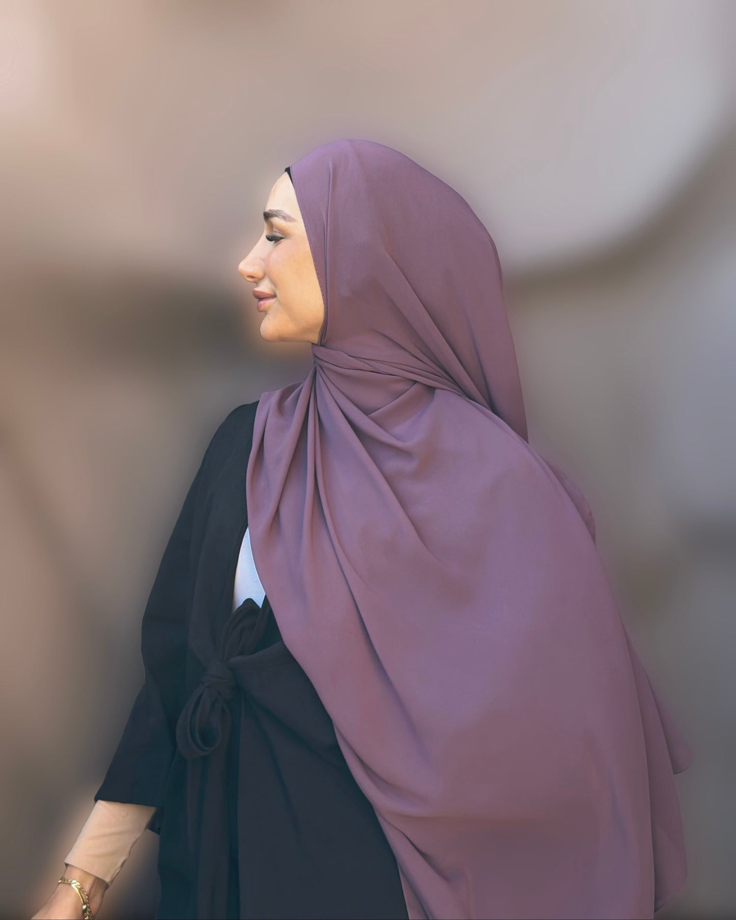 Premium chiffon silk - Mauve SD04