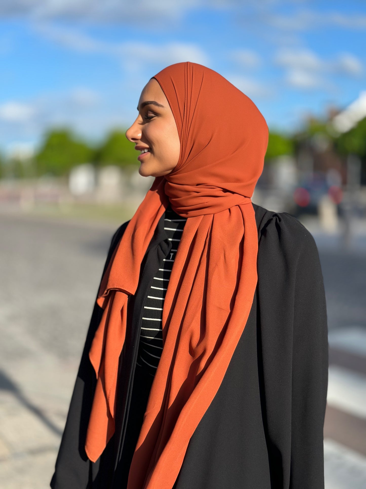 Lüks şifon - Flame L98