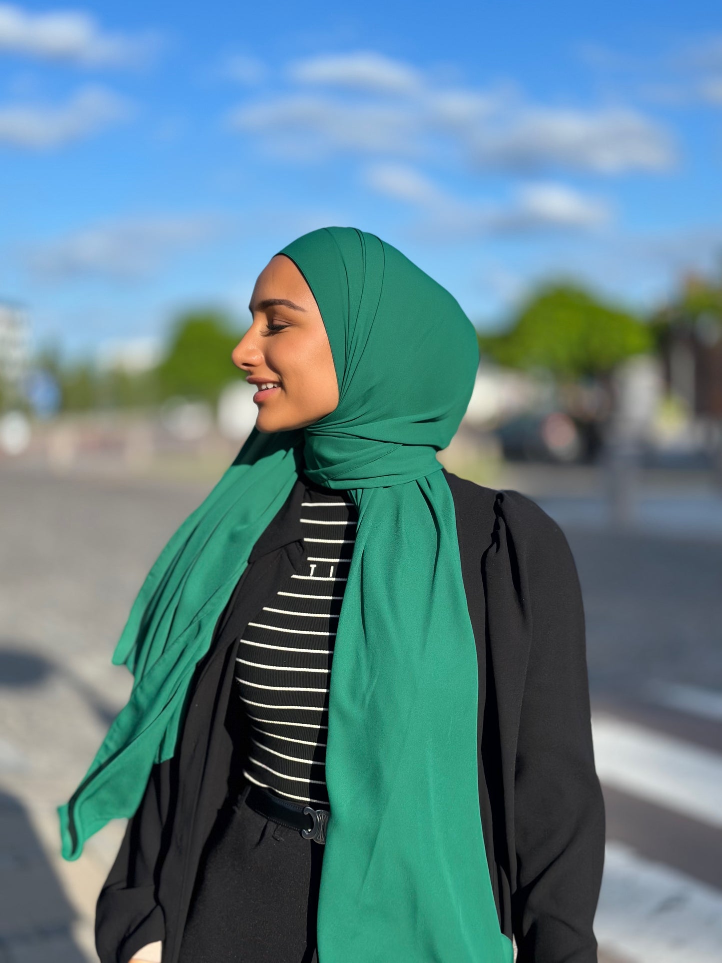 Lüks şifon - Yeşim Yeşili L96