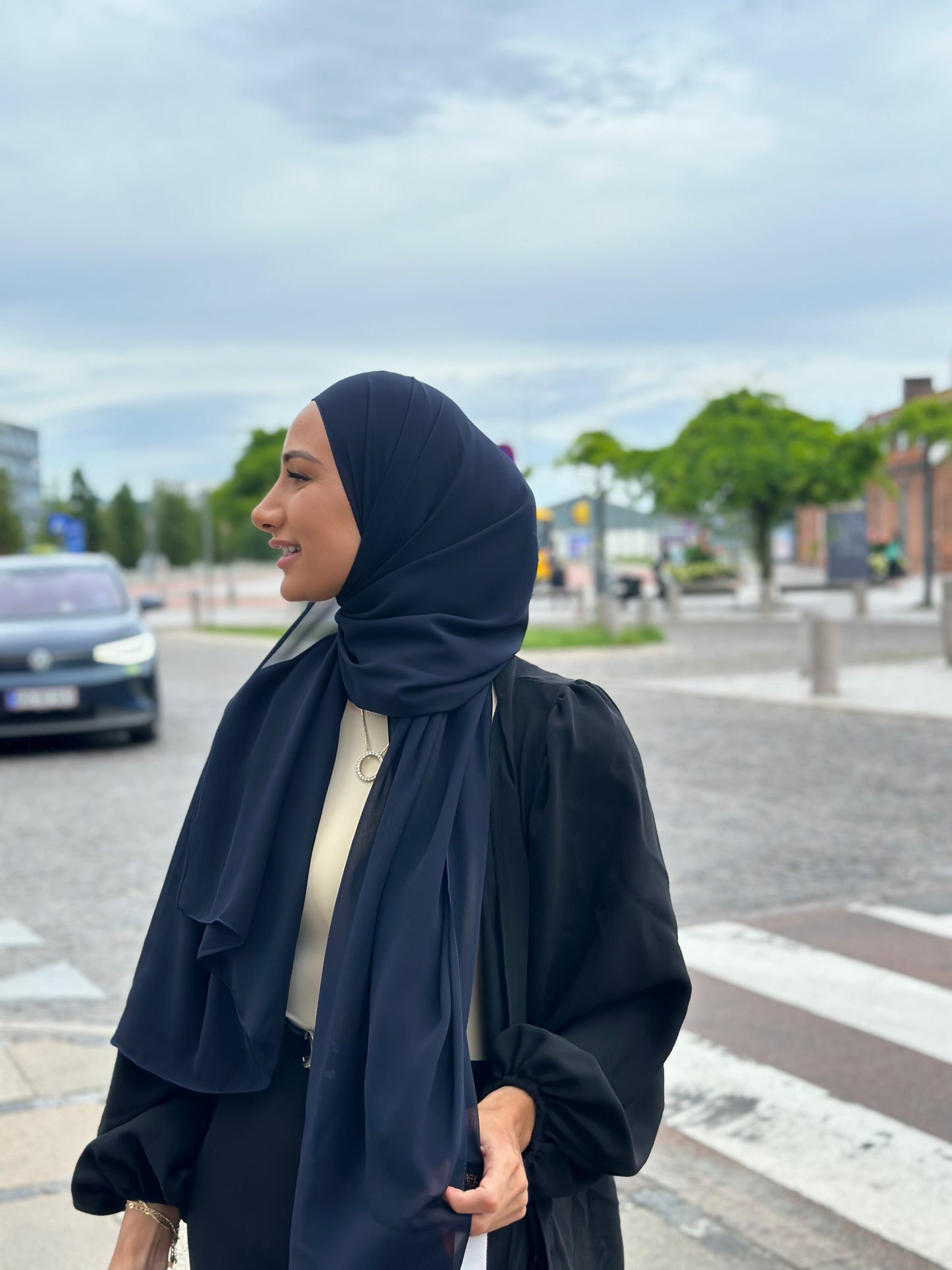 Classic chiffon - Navy c253