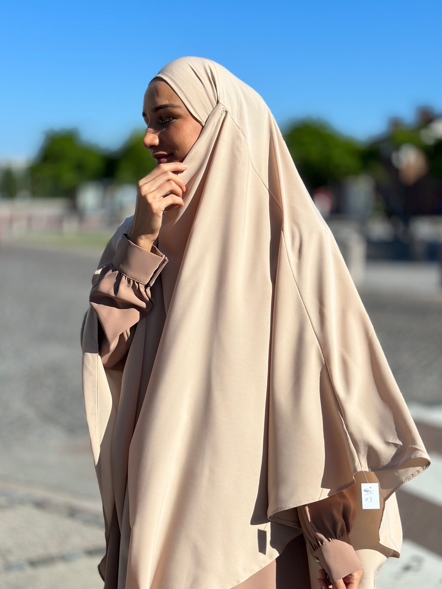 Lamer tek kat khimar - Bej sf03