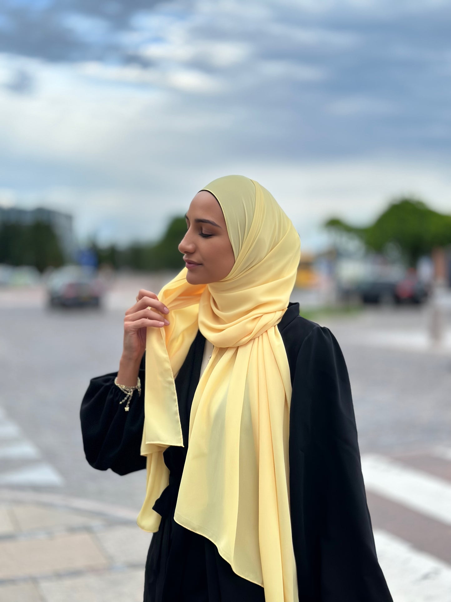 Lüks şifon - Civciv Sarı L83