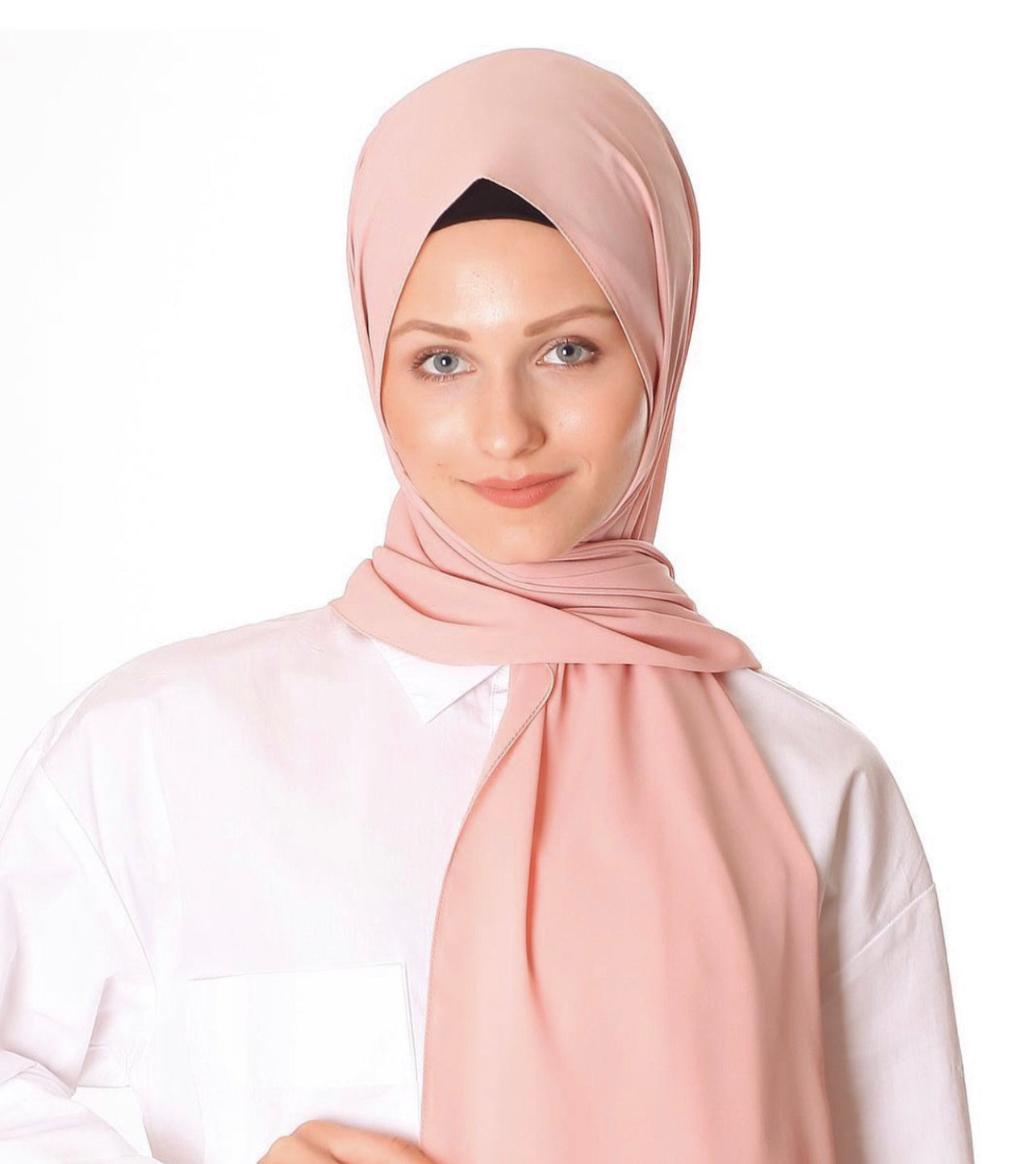 Lüks şifon - Açık Mercan - L21