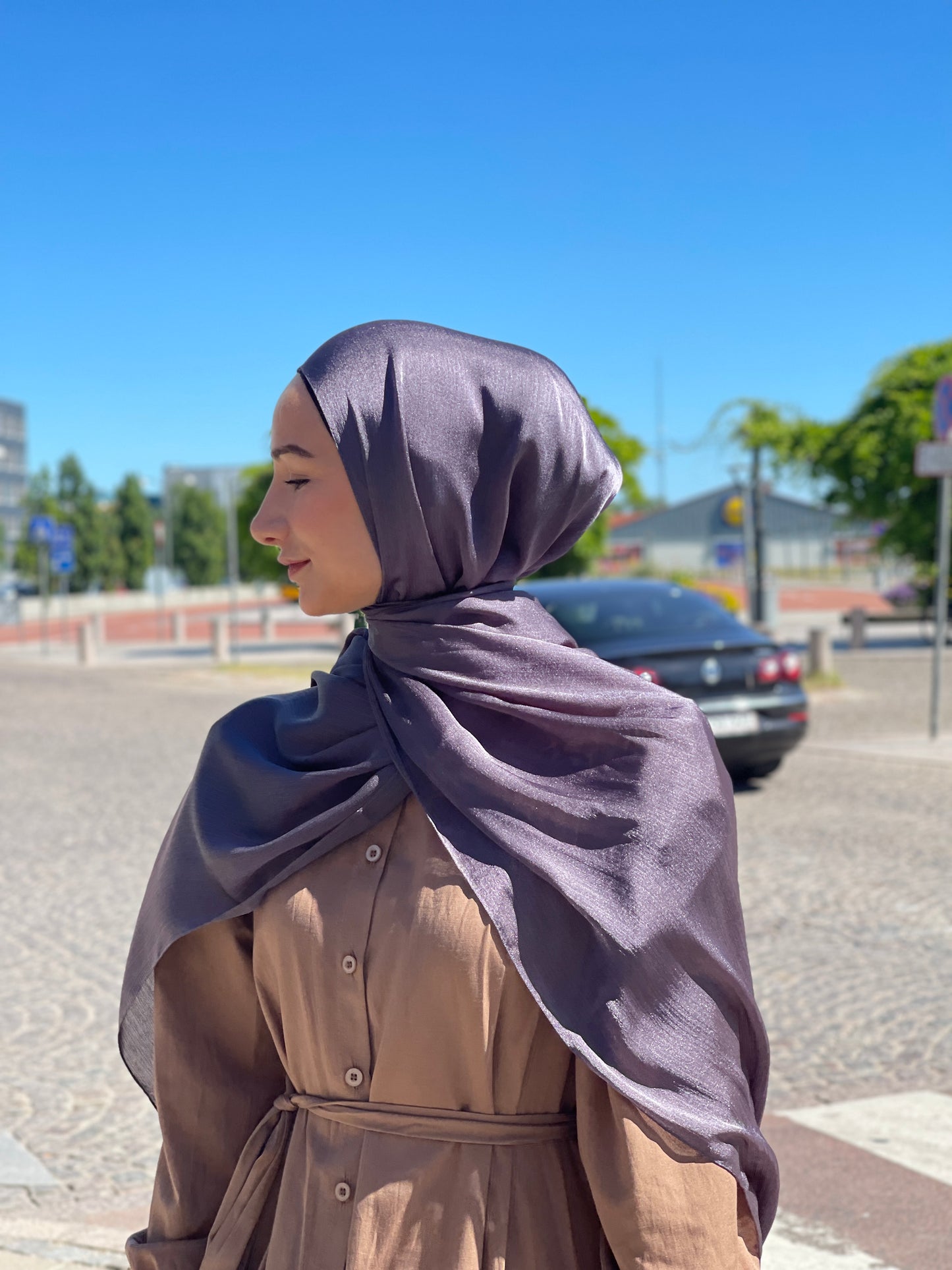 Shiny Silk Hijab - ss76