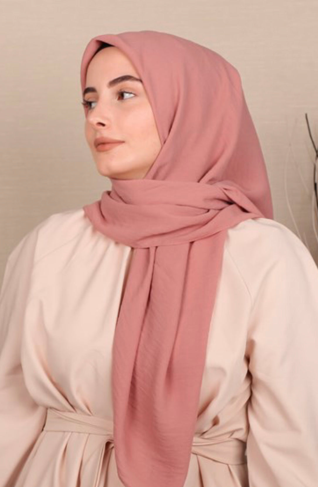 Caz Şifon Tørklæde - Tozlu Pembe 11