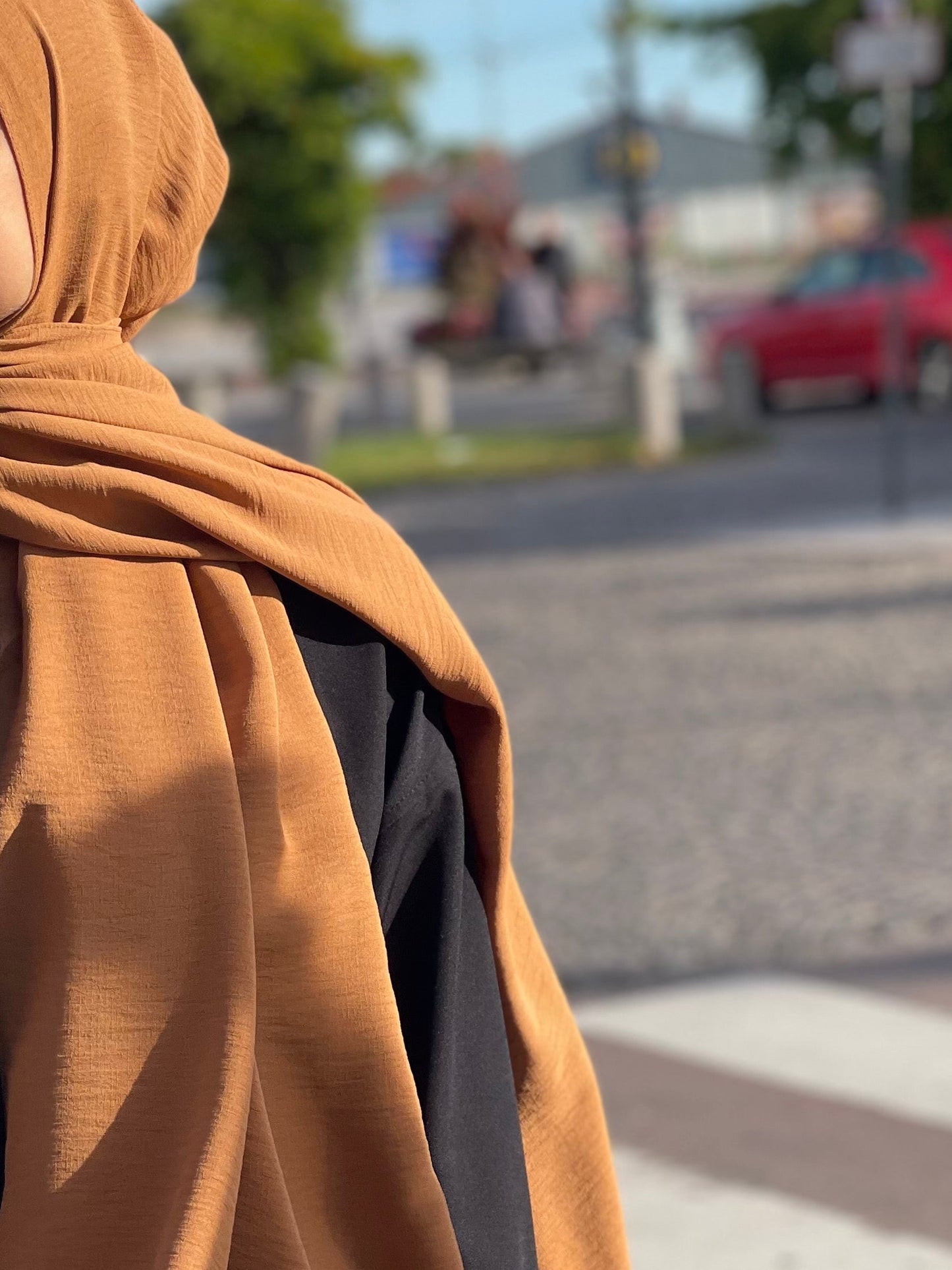 Kripton caz hijab - Orange browny 14