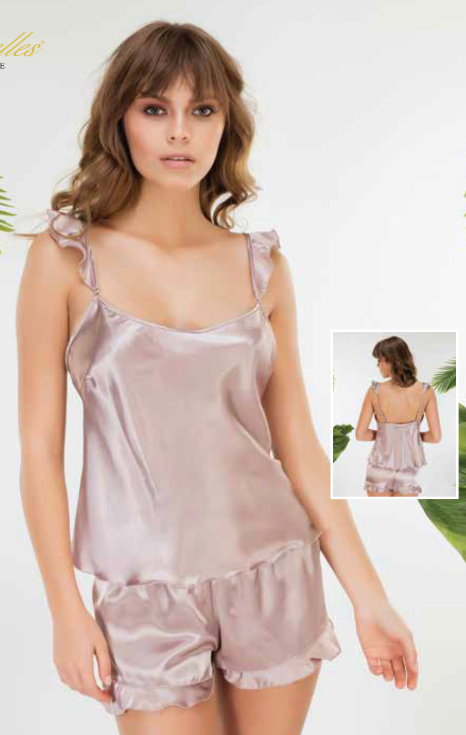 Saten Co-Ord pijama takımı