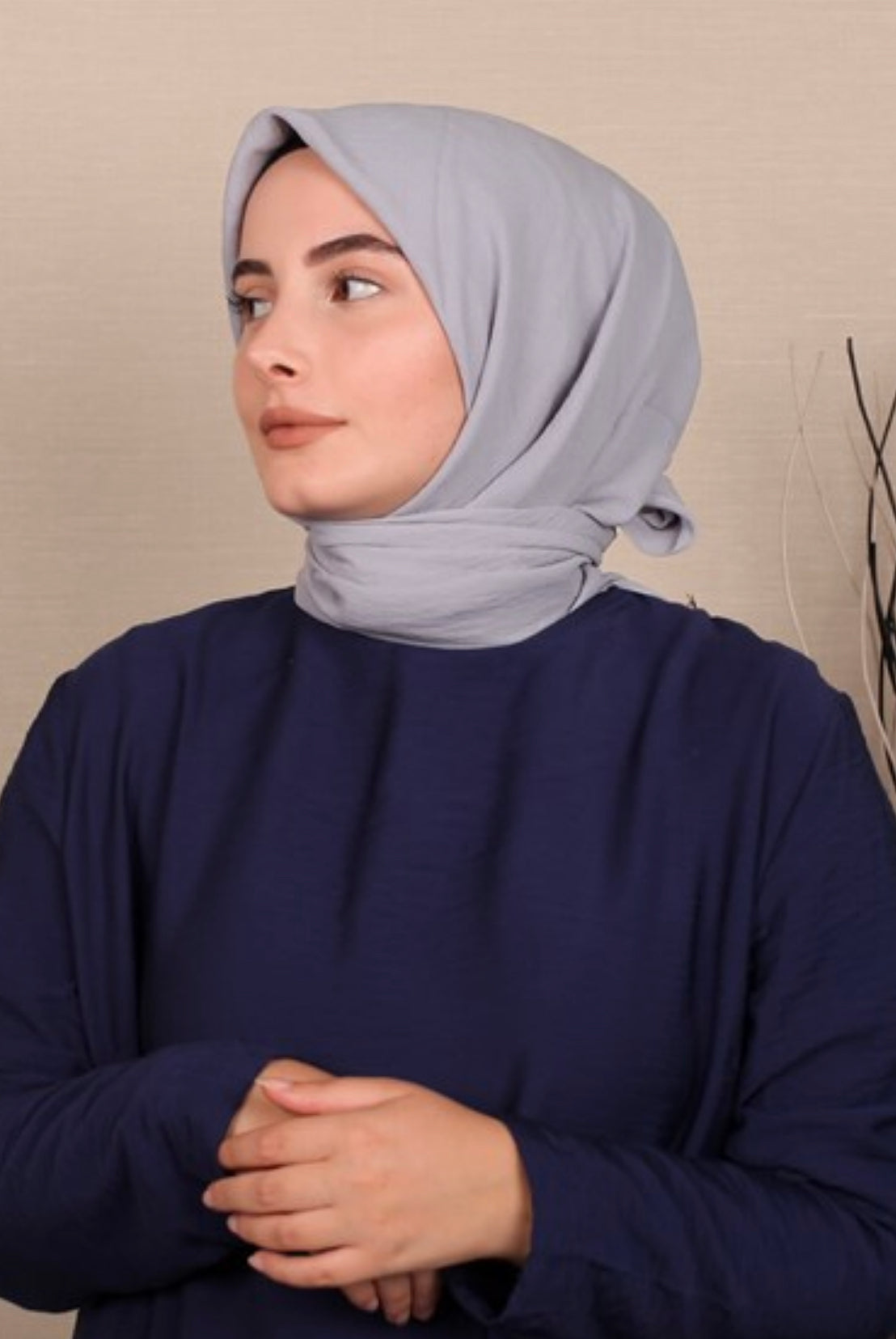 Caz Şifon Tørklæde - Gümüş 14