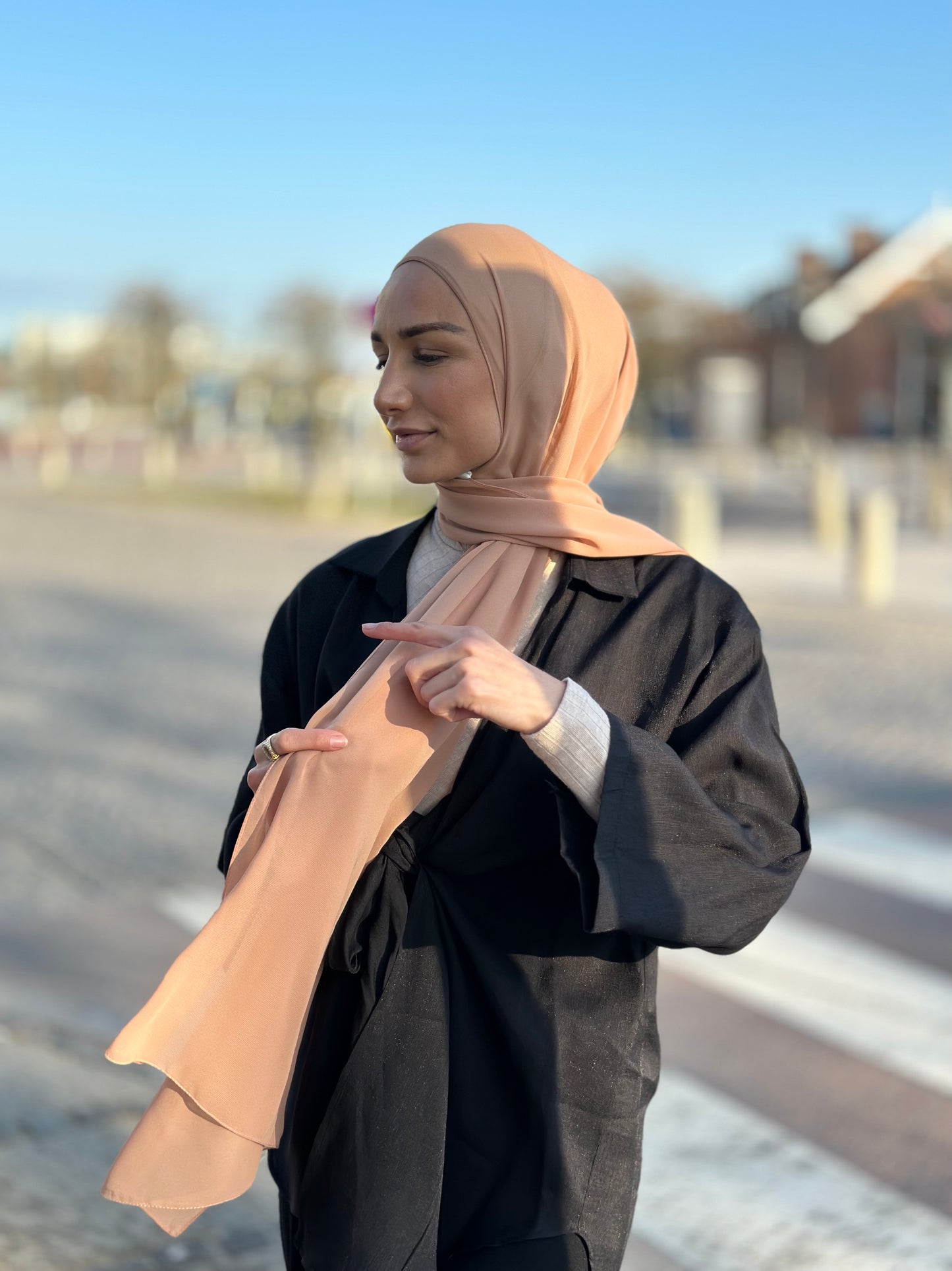 Classic chiffon hijab - c242