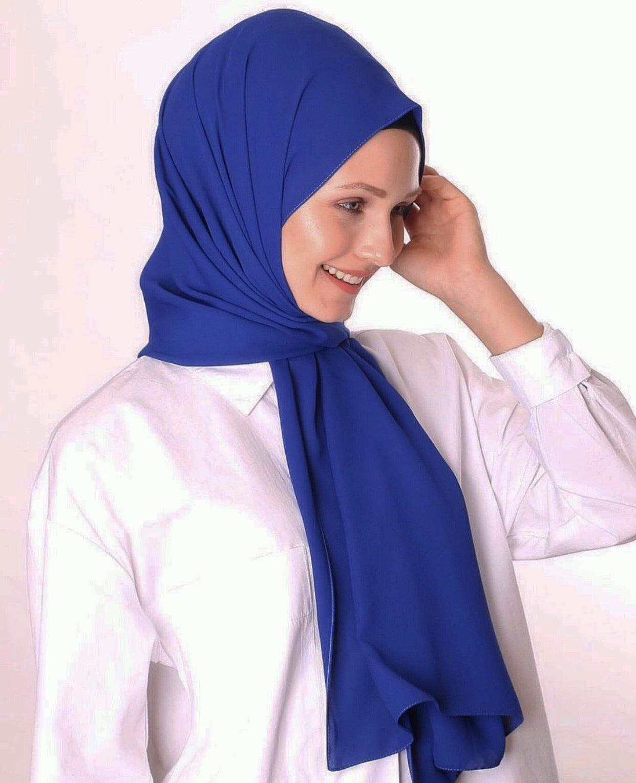 Lüks Şifon - Kraliyet Mavisi - L04