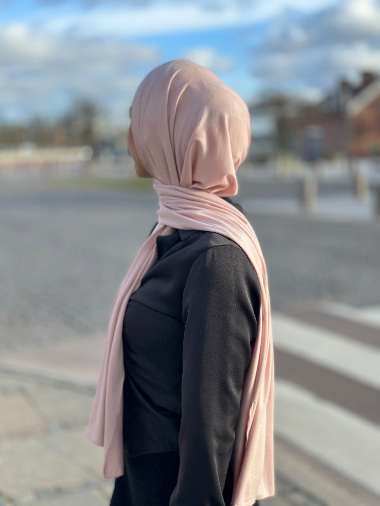 Lux Jersey Tesettür - Bebek Pembesi n18