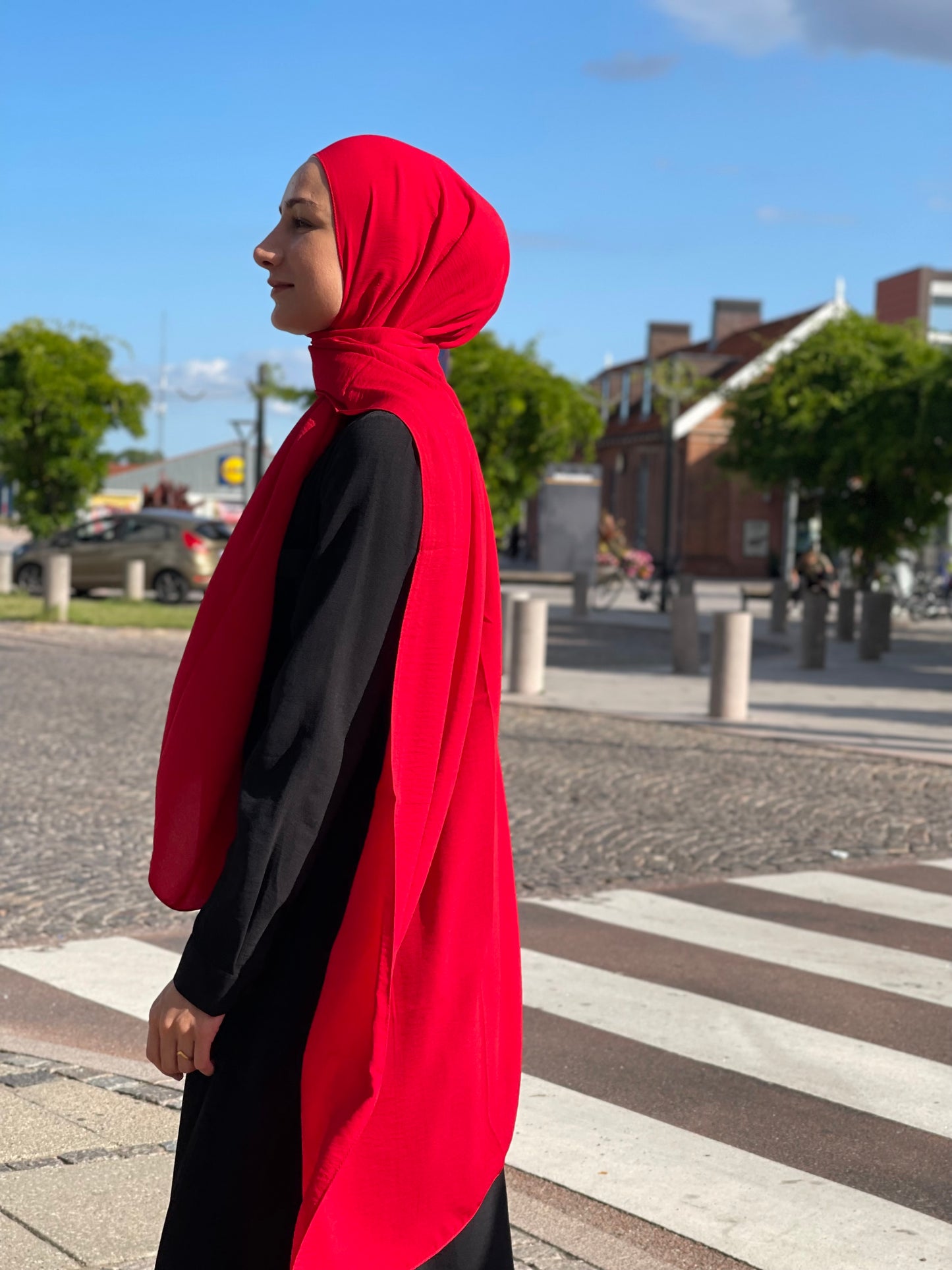 Caz Chiffon - Red f30