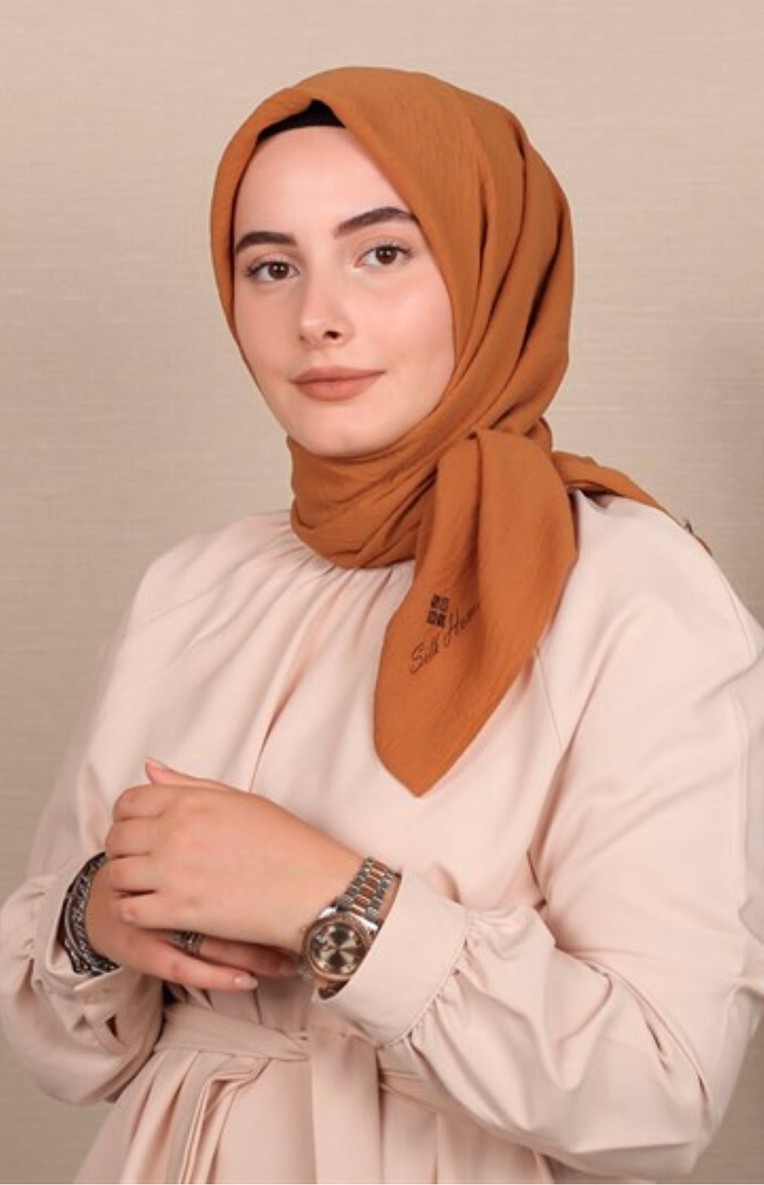 Caz Şifon Tørklæde - Camel 8