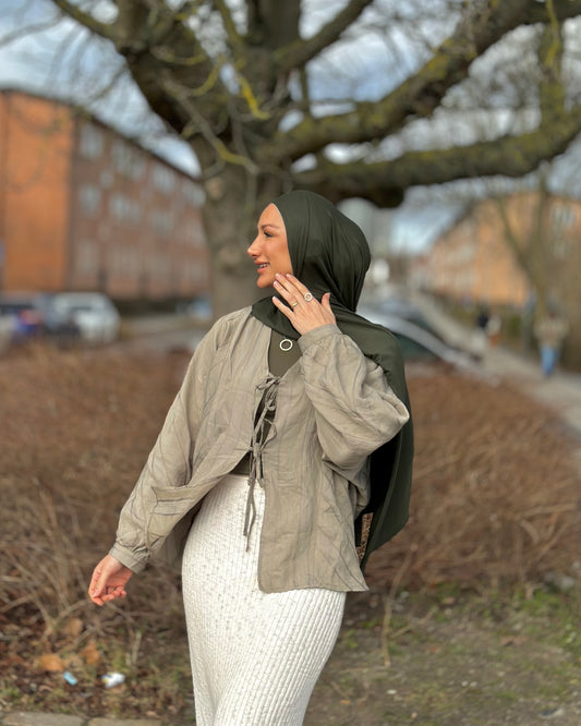 Plain Jersey Hijab - Perfect Army b138